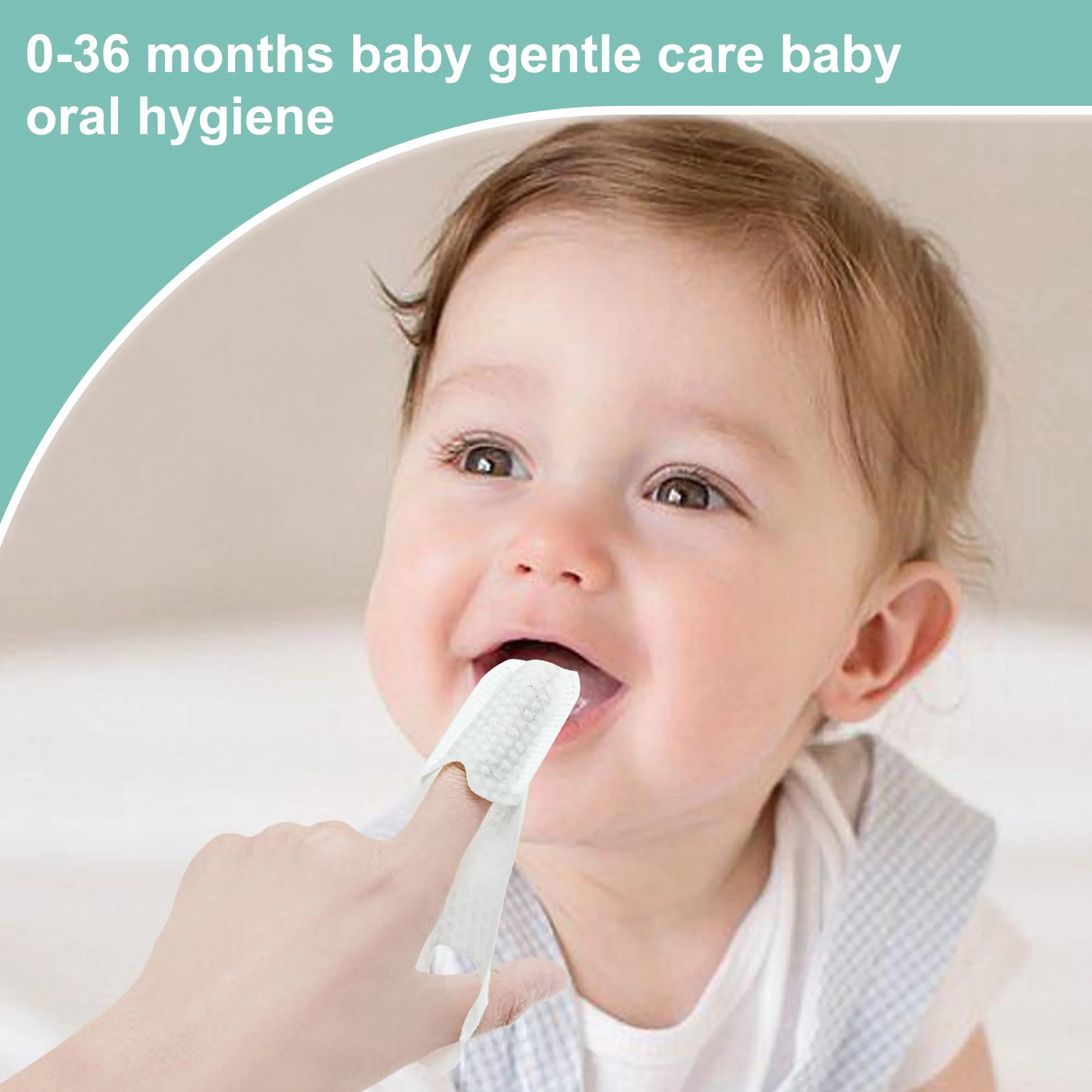 35PCS Polsino per dita baby oral cleaner, Spazzolino neonato spazzola i Denti con le dita per 0-36 mesi toddler cura della bocca del bambino