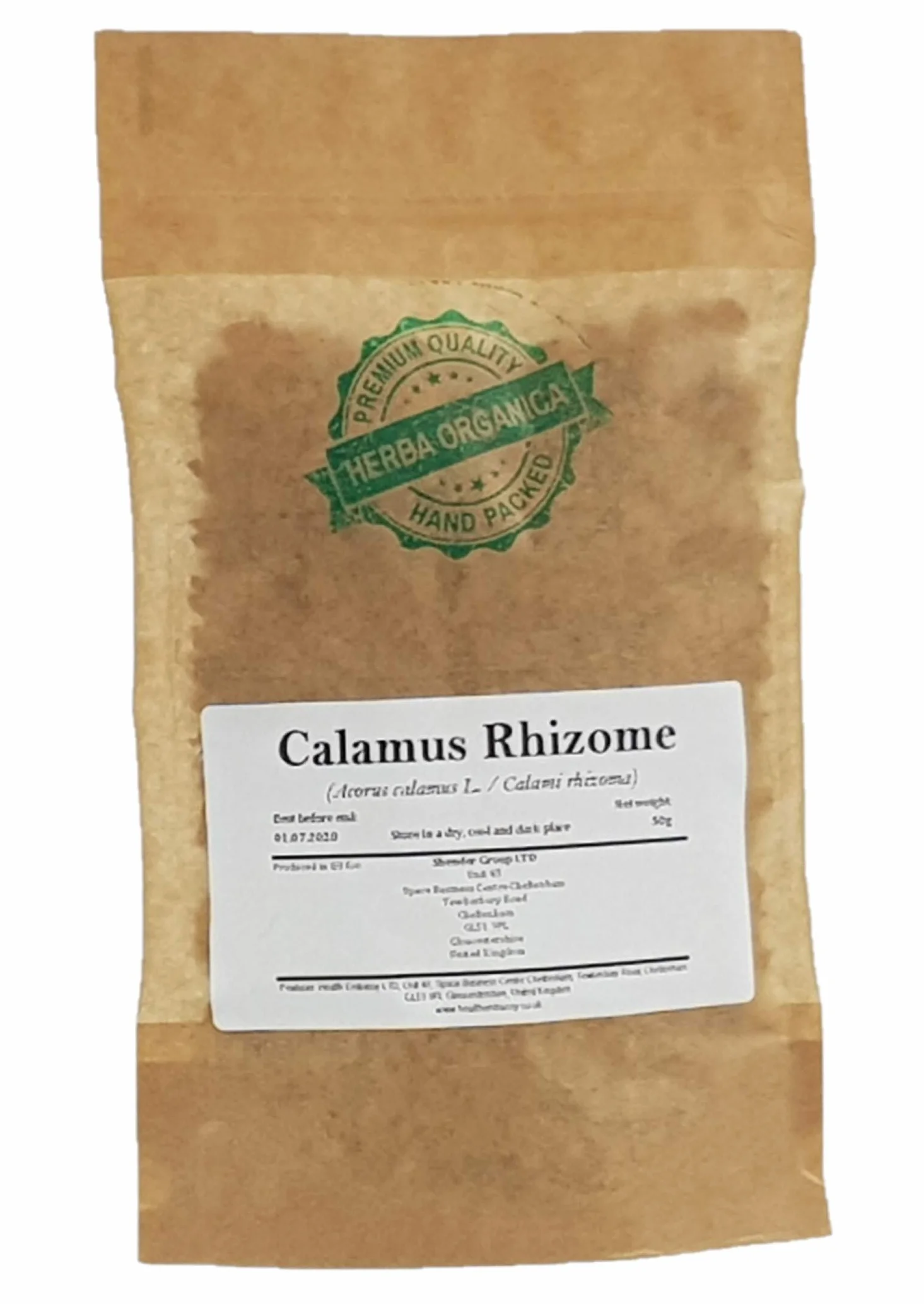 Herba Organica Calamo Aromatico Rizoma Acorus Calamus L 50g