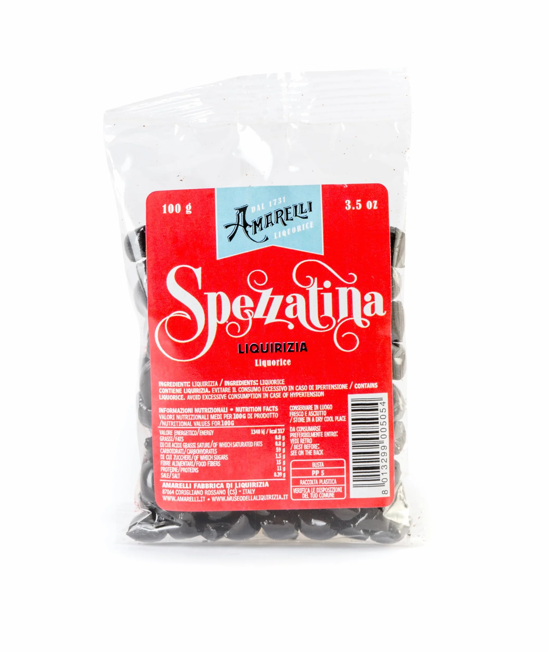 Amarelli Spezzatina Liquirizia Pura 100g – Liquirizia Italiana, Senza Zucchero