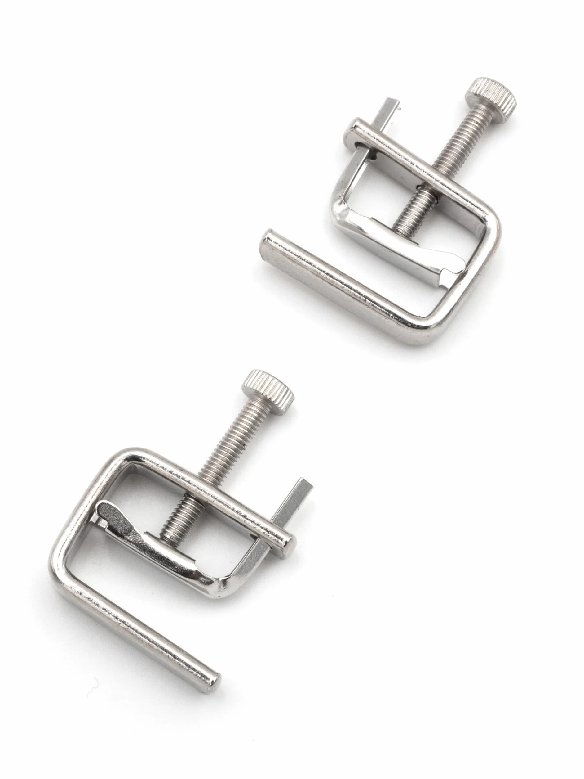 BONDAGERIE® Pinze Capezzoli, Coppia di pinzette morsa in acciaio