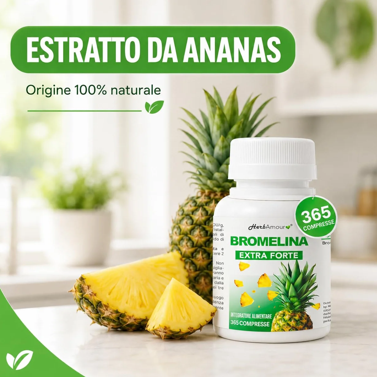 Bromelina 365 Compresse Integratore Alimentare