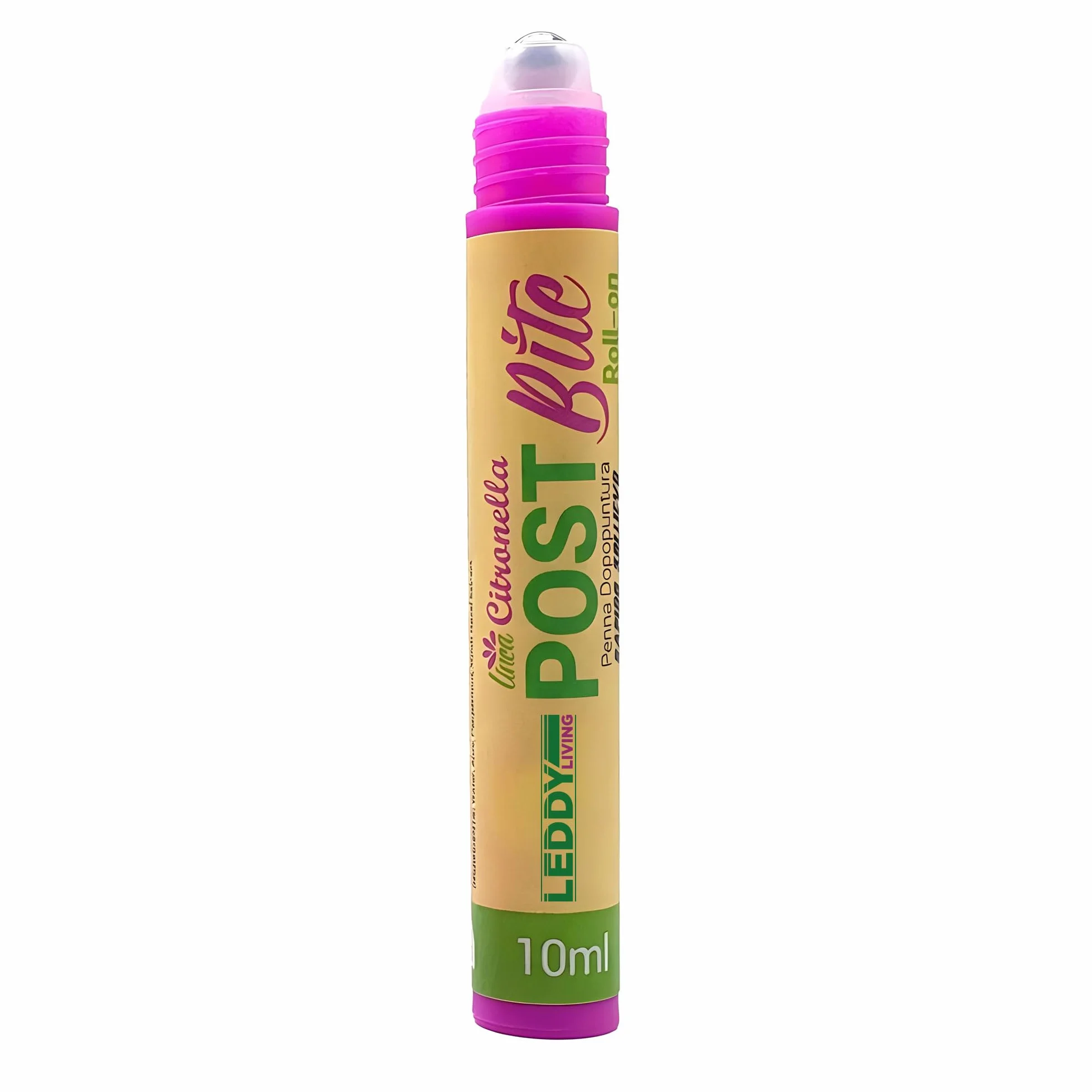 Penna Roll-On Dopopuntura Naturale - Sollievo Immediato da Prurito e Rossore per Punture di Zanzare, Vespe, Api, Zecche, Pulci, Meduse - Aloe, Menta e Citronella (10 ML)