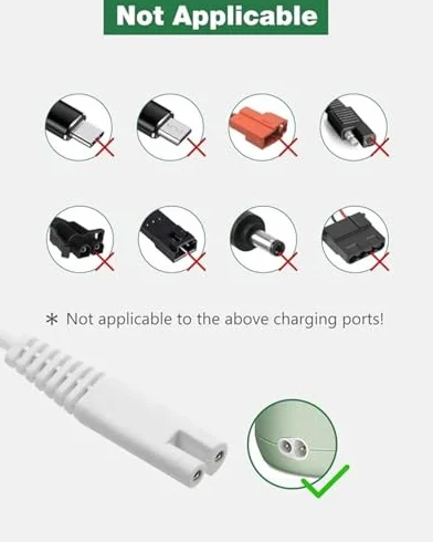 Caricatore a due pin per Waterpik Cordless Plus Water Flosser WP-450 WP-450W WP-450C WP-450EC