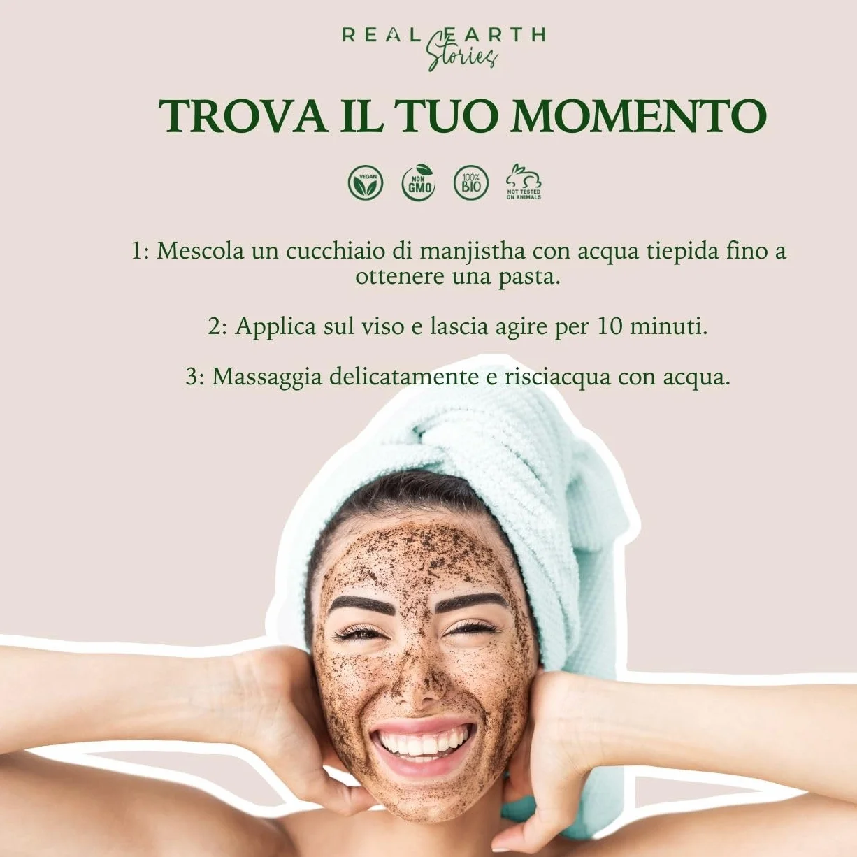 Real Earth - Manjistha in polvere - 100% puro e biologico - Cosmetici naturali in polvere - Trattamento viso naturale - Maschera facciale - Piante ayurvediche - Vegano - Antiossidante - 250gr