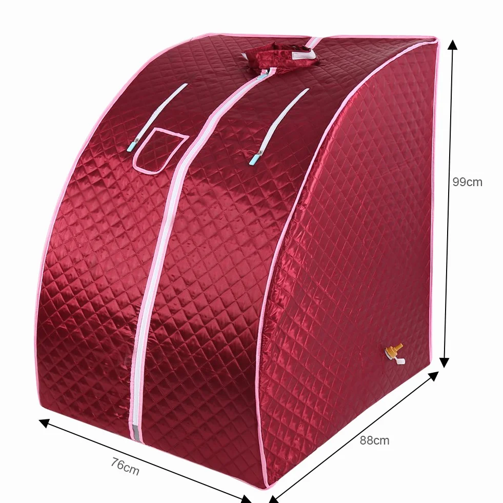 Sauna a vapore portatile Cabina Sauna domestica Mobile Sauna Spa Rosso