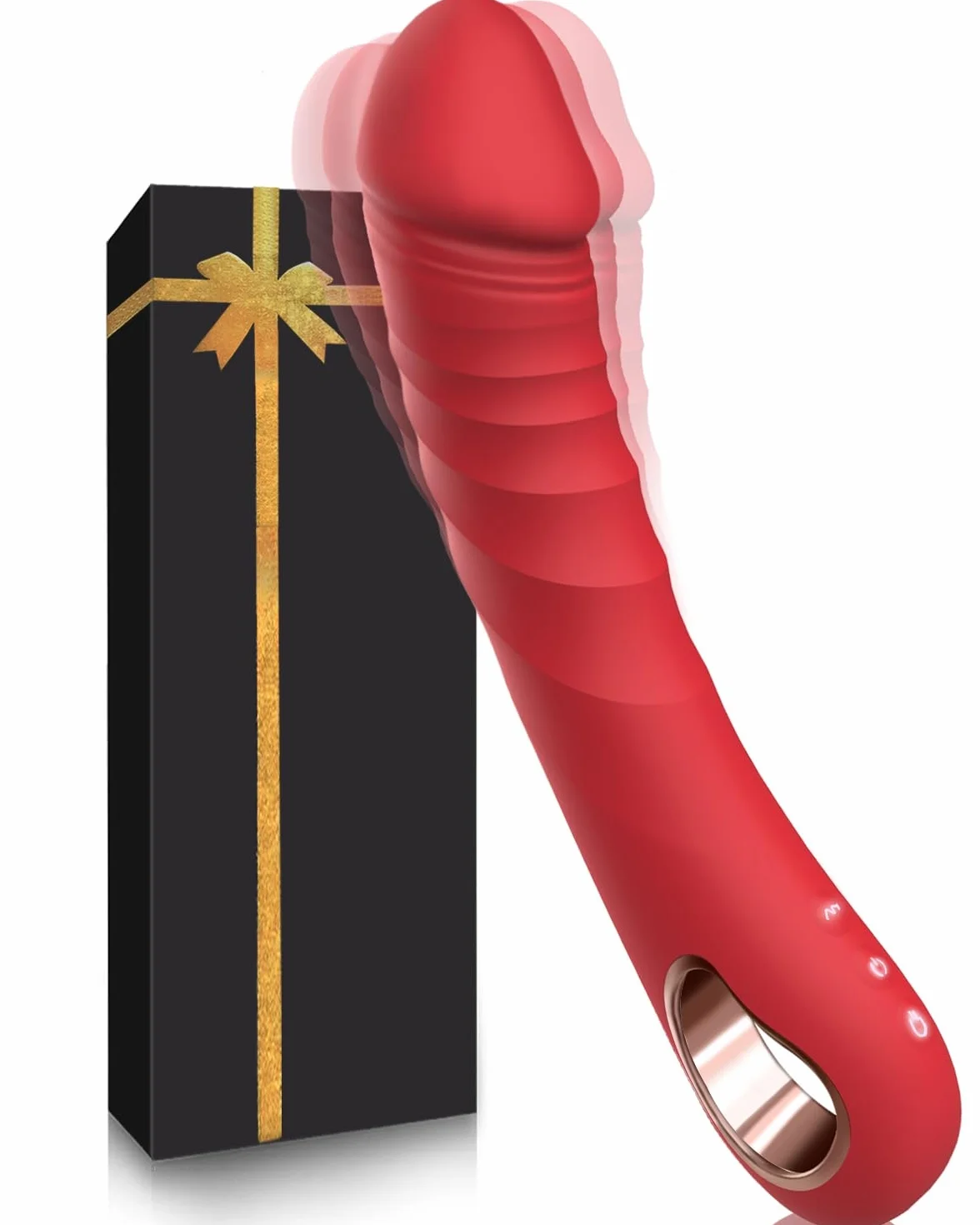 Vibratoreper donna professionale clotoride Vibratoriper donne 10 modalità Vibratore clitoride Sexytoysys donna coppia Sex toys Dildo realistico Vibrator stimolatore per clitoride Sex toy(Rosso)