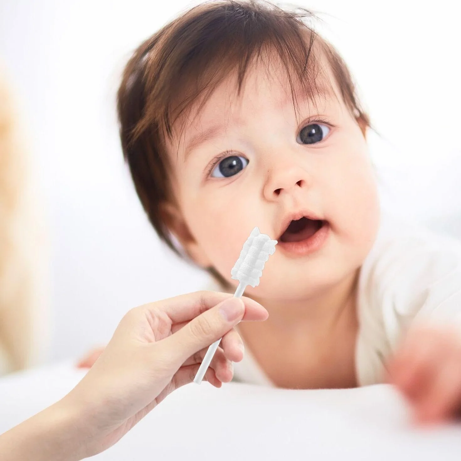 Confezione Da 30 Puliscibocca Per Neonati, Puliscibocca Per Neonati, Puliscibocca, Spazzolino Per Dentini Con Setole Morbide, Bastoncini Cotonati Per Bambini