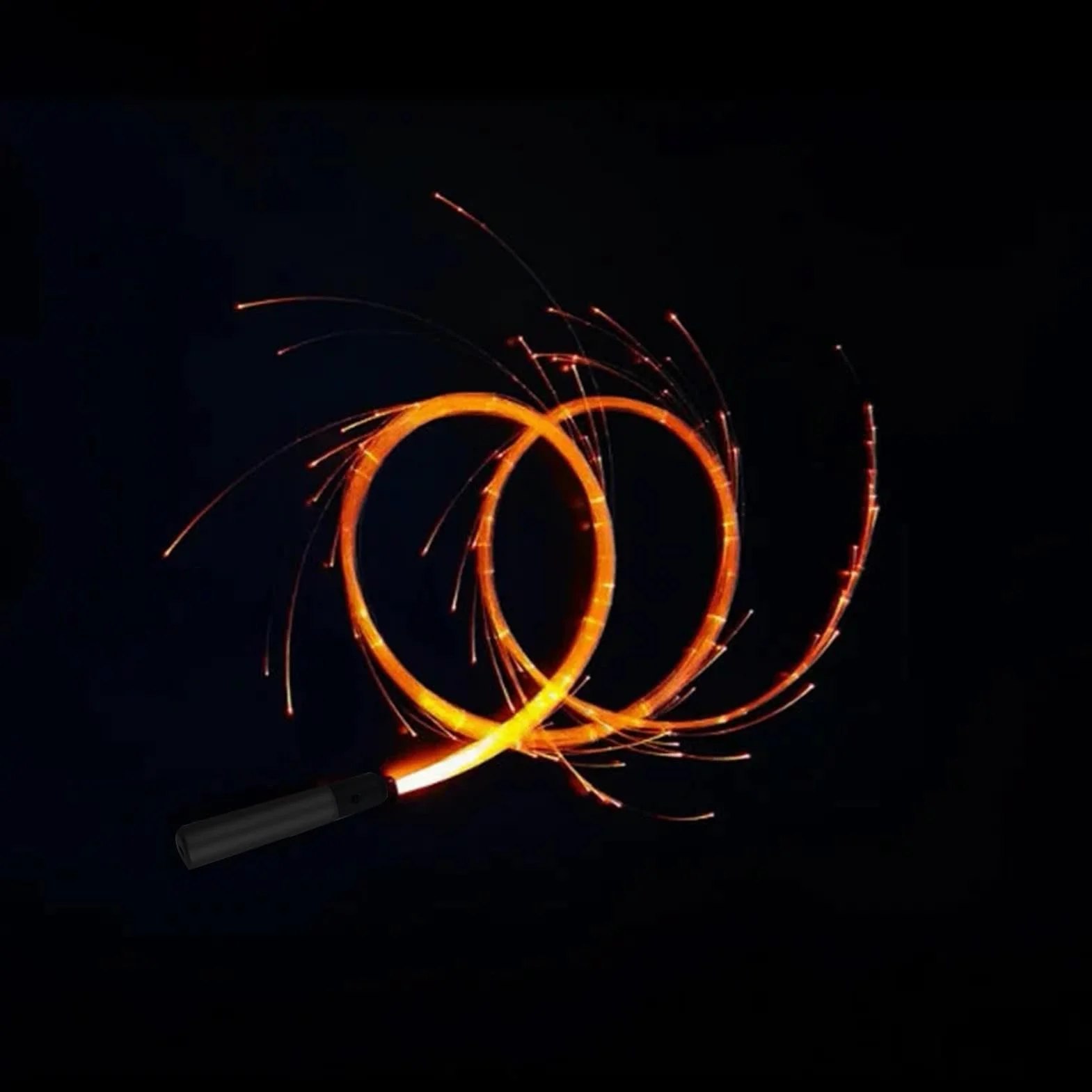 Frusta a LED in Fibra Ottica, Pixel Whip con Rotazione 360°, 1200 mAh per Rave Feste