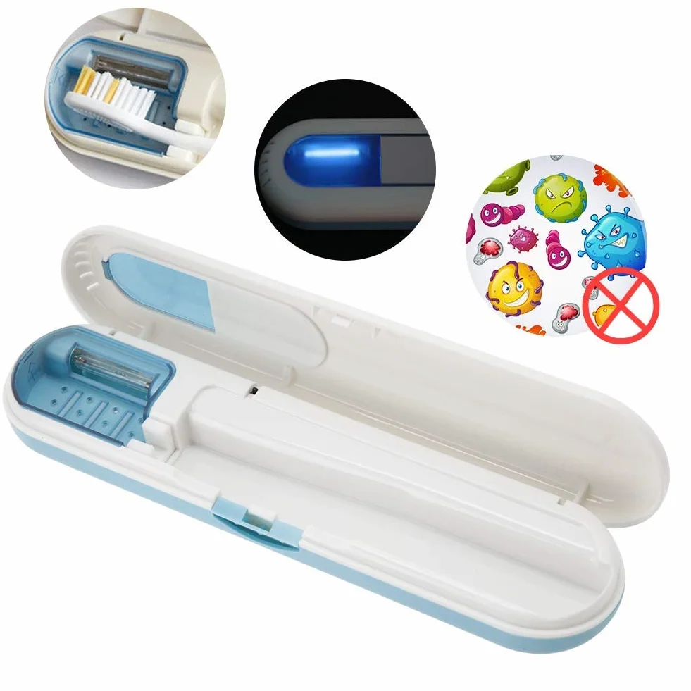 Sterilizzatore Per Spazzolino Denti, Automatico Con Accessori Bagno Spazzolini Denti E Accessori Per Cacciaviti A Stella Sterilizzazione (Blu)