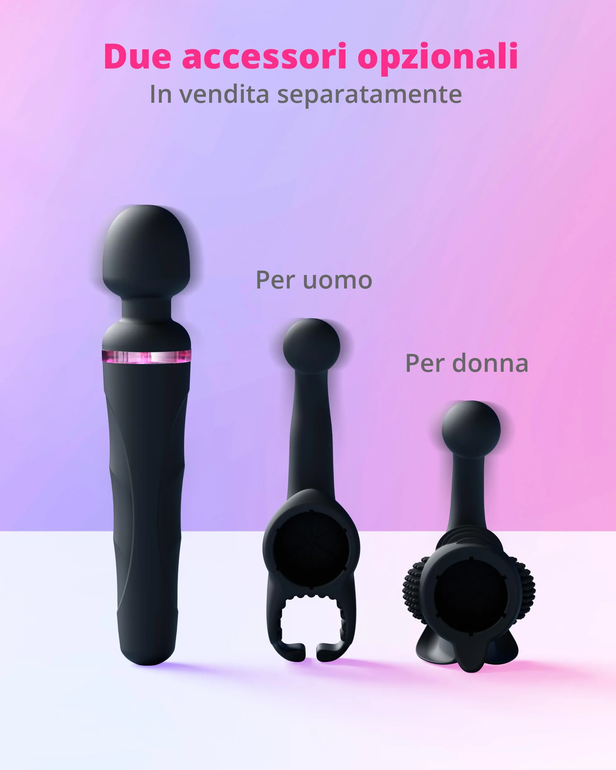LOVENSE Domi 2 Vibratore a Distanza per Donna con APP Bluetooth, Massaggiatore a Bacchetta Ricaricabile, Vibrazione Personalizzabile per Coppie