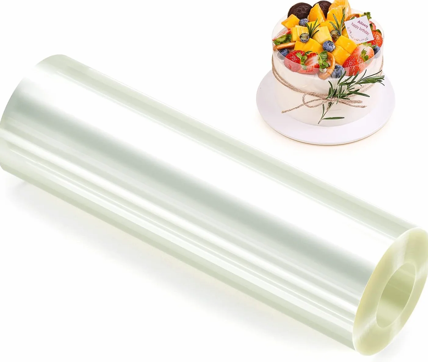 Pellicola per bordi per torte di 15 cm di altezza, trasparente, pellicola in acetato, riutilizzabile, per torte, cioccolato, mousse e dolci