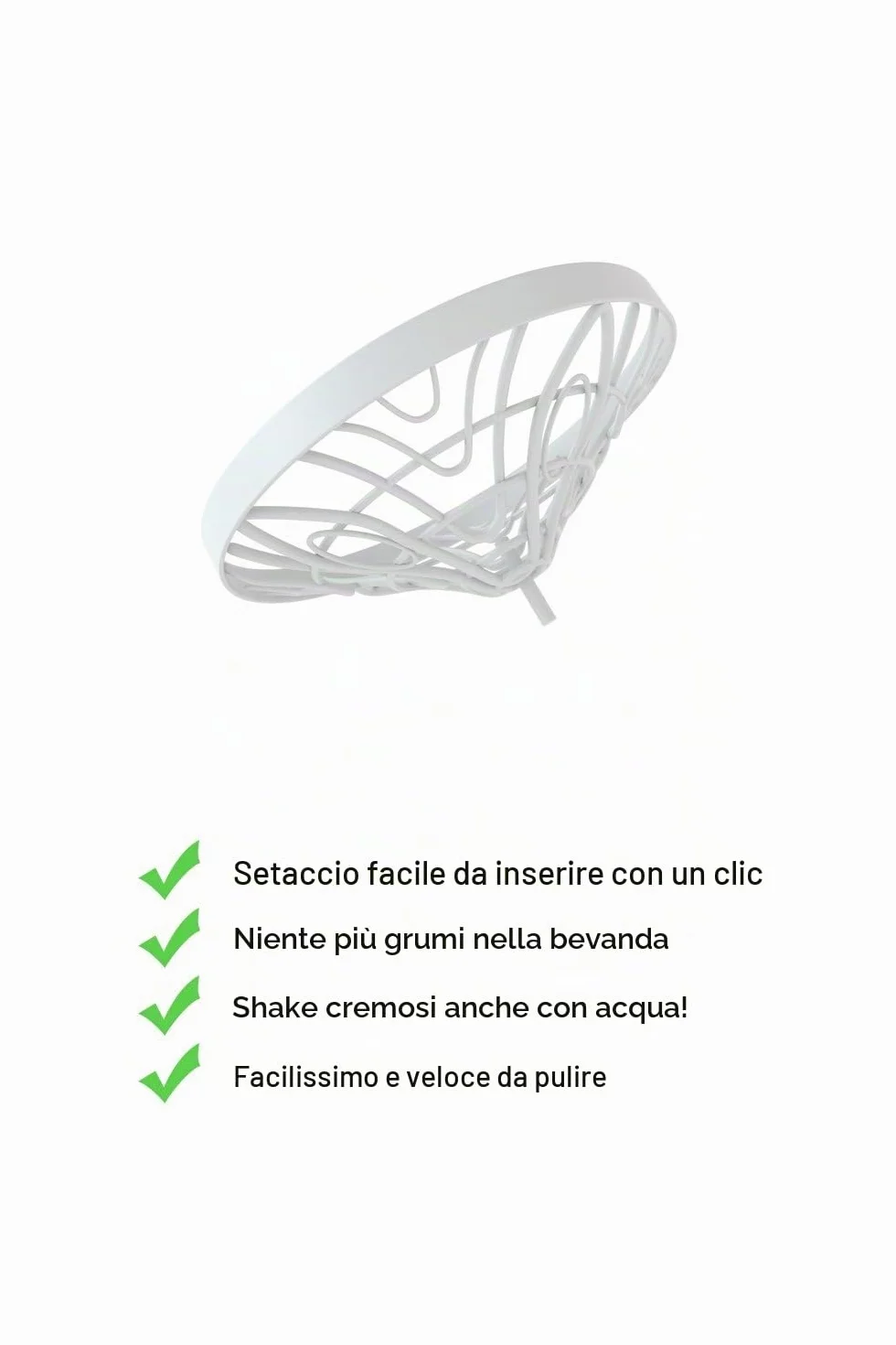 AMITYUNION Shaker proteico da 400 ml con colino per proteine – Piccolo shaker per proteine a prova di perdite, senza BPA, con scala per frullati di proteine del siero cremoso, concentrati di proteine