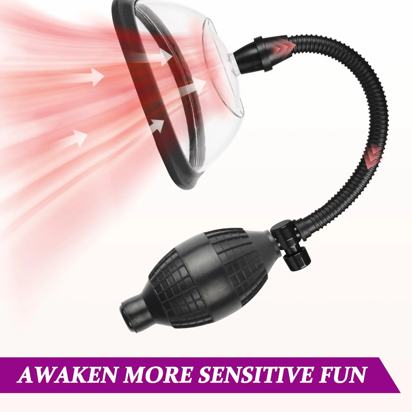 BDSMLOVE Pompa per Vagina Giocattolo Erotico per Donne, Pompa per Figa Clitoride Pompa per Vuoto Ventosa per Capezzoli con 5 Ventose Potenti, Set di Giocattoli Sessuali per Coppie