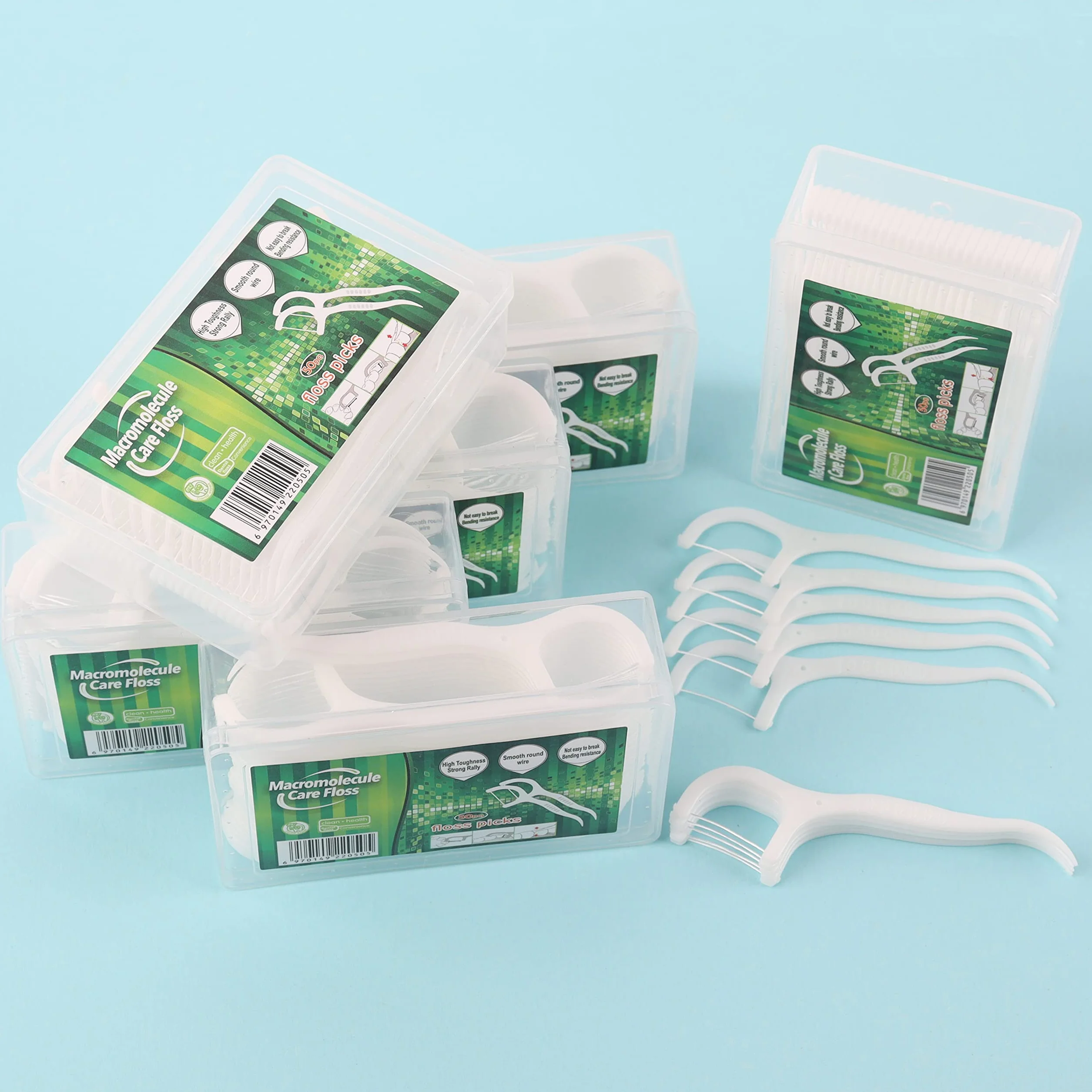Filo interdentale per filo interdentale, filo dentale/dentale Flosser con design a Y, filo interdentale usa e getta (300 pezzi)
