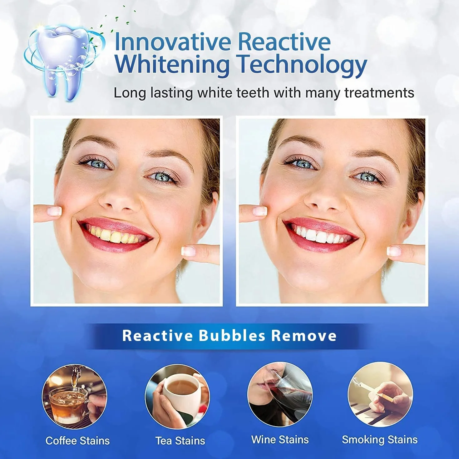 sbiancante denti professionale strisce sbiancanti denti - 28 striscia sbiancante denti striscie sbianca denti 14 Sessioni sbiancamento denti whitening strips Sicuro per Denti Smalto