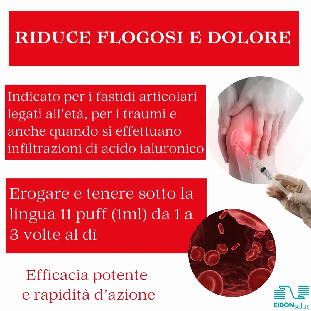 Acido Ialuronico Sublinguale con Vitamina D3 Integratore Liquido 50 ml Articolazioni Mobilità
