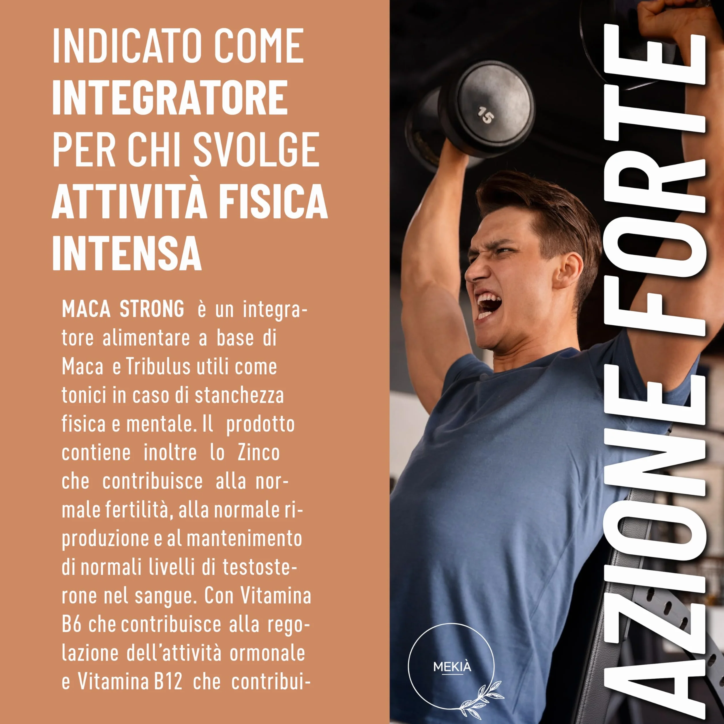 Integratori sessuali per uomo Maca, Arginina, Tribulus Terrestris, Zinco e Vitamine B – Energia e Vitalità Uomo – Supporto Testosterone e Performance – vigore e libido