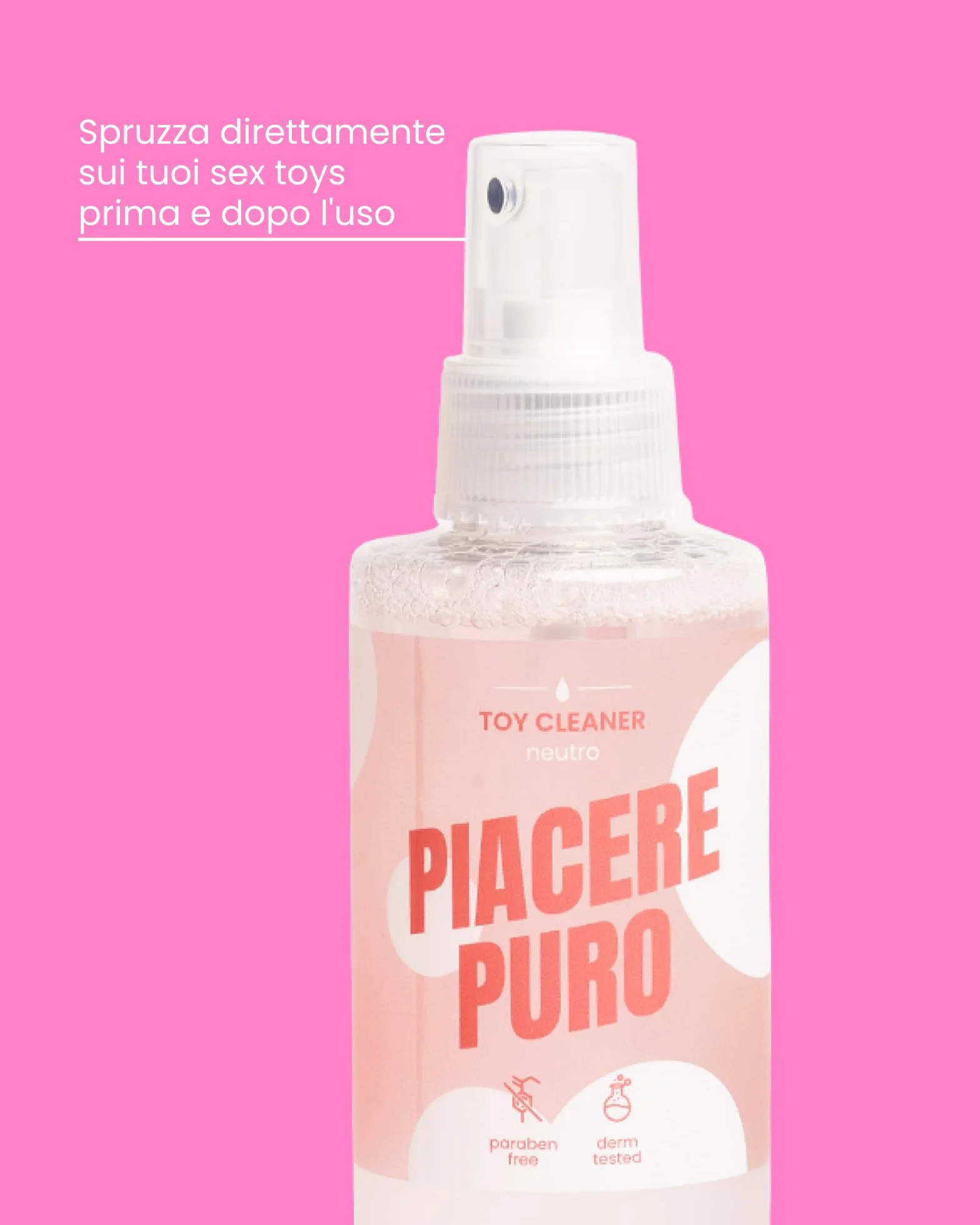 MySecretCase Detergente Disinfettante per Sextoys 150 ml, Toycleaner Antibatterico Antisettico