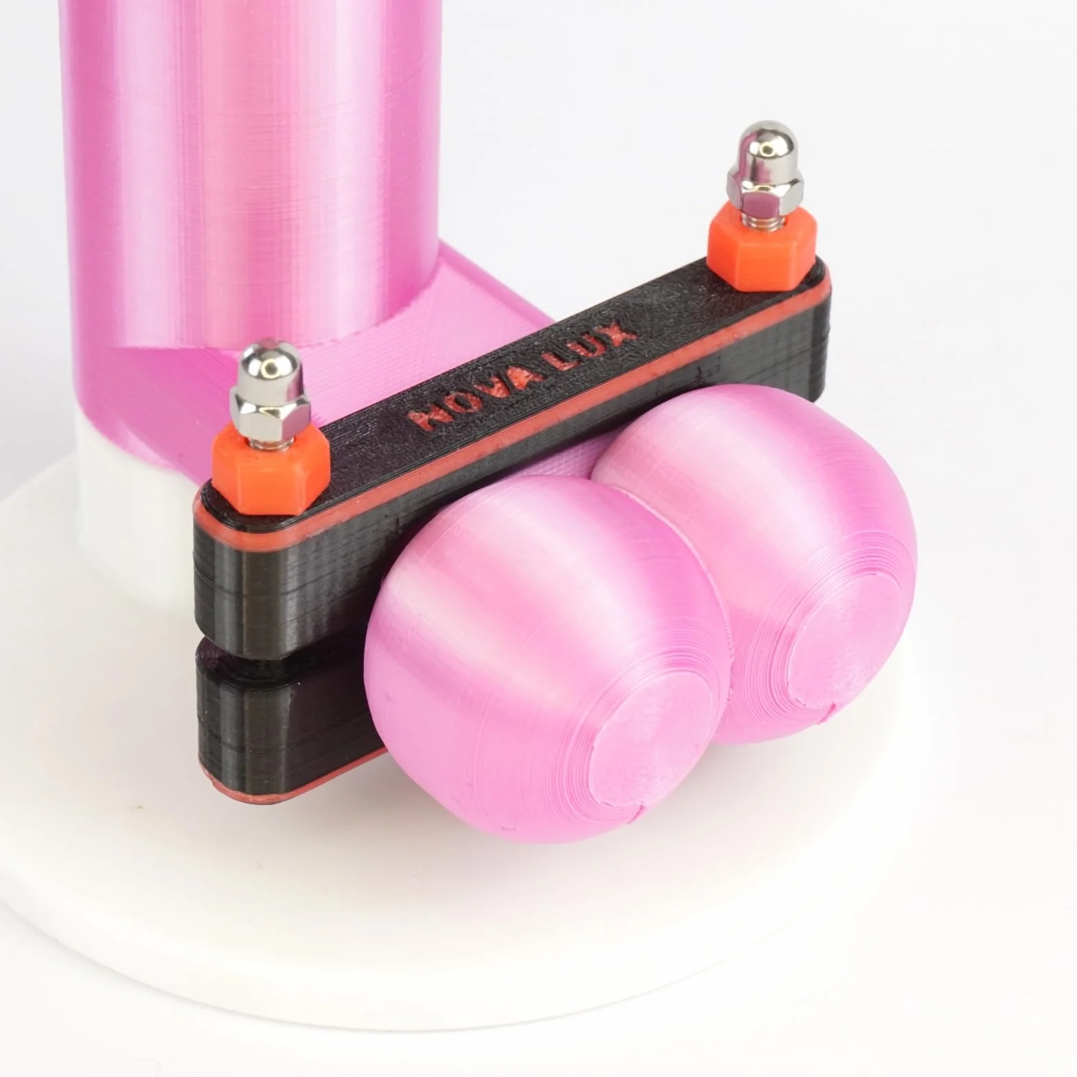 Nova Lux Dispositivo CBT BDSM HANG-SQUEEZE do testicoli – Set rosso e nero – Giocattolo erotico per uomo