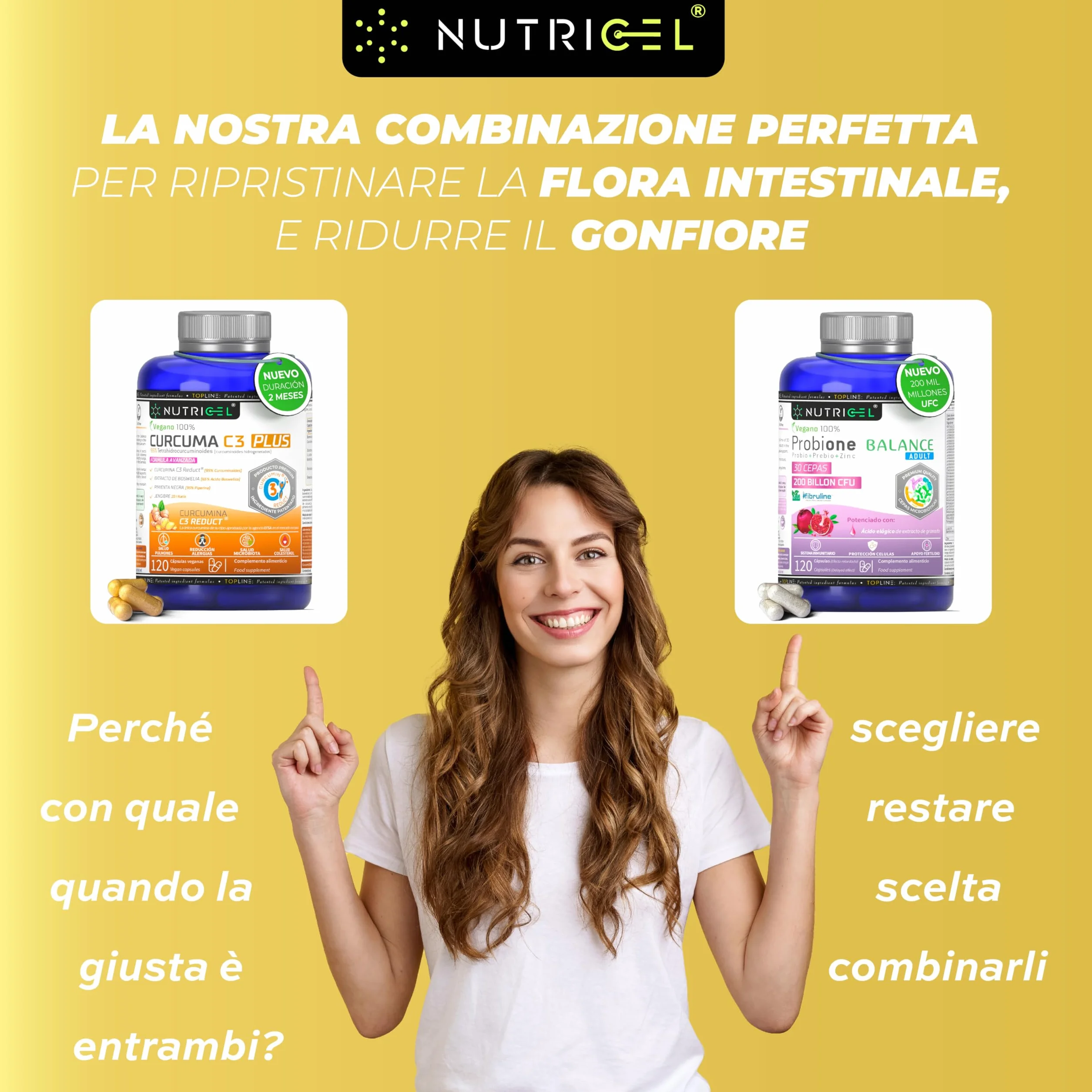 Curcuma Capsule C3 Reduct® con Boswellia, Zenzero e Pepe Nero – Curcumina Antinfiammatorio Naturale 120 Capsule
