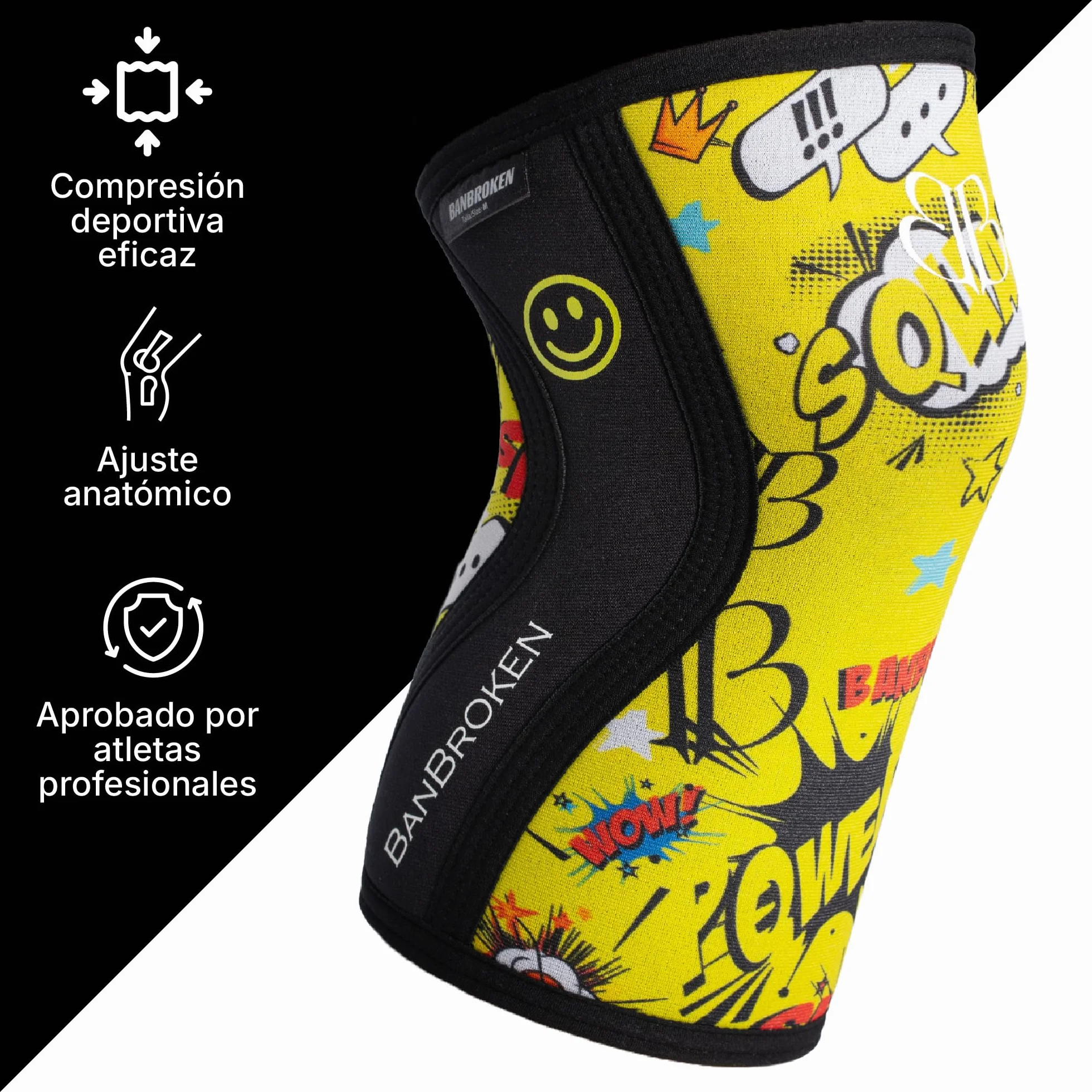 Ginocchiere BANBROKEN 5 mm Knee Sleeves Palestra CrossTrain Sollevamento pesi 1 PAR Unisex