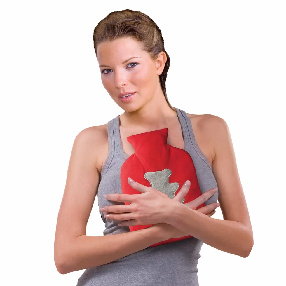 MACOM, Boule No Water in Morbido Tessuto, Riscaldabile nel Microonde e Refrigerabile nel Freezer, Rosso/Grigio, Enjoy & Relax 922