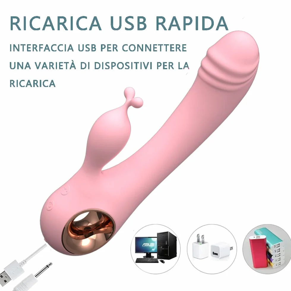 V𝚒br𝚊t𝚘rẹ Ṽiḅrātòrēṗer-D𝚘nná Professionale Grandi Šêxyt𝚘ys Vîbràtóri Clîdóridé Dónnà Ṿibṙàtòri Ḋoṅna Sqúîrtîng Vîbràtóre Realistic Per Dónnà,ricarica USB,silenziosa W3G8R3