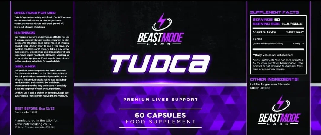 Beastmode Labs Tudca Liver Support 60 kapsułek