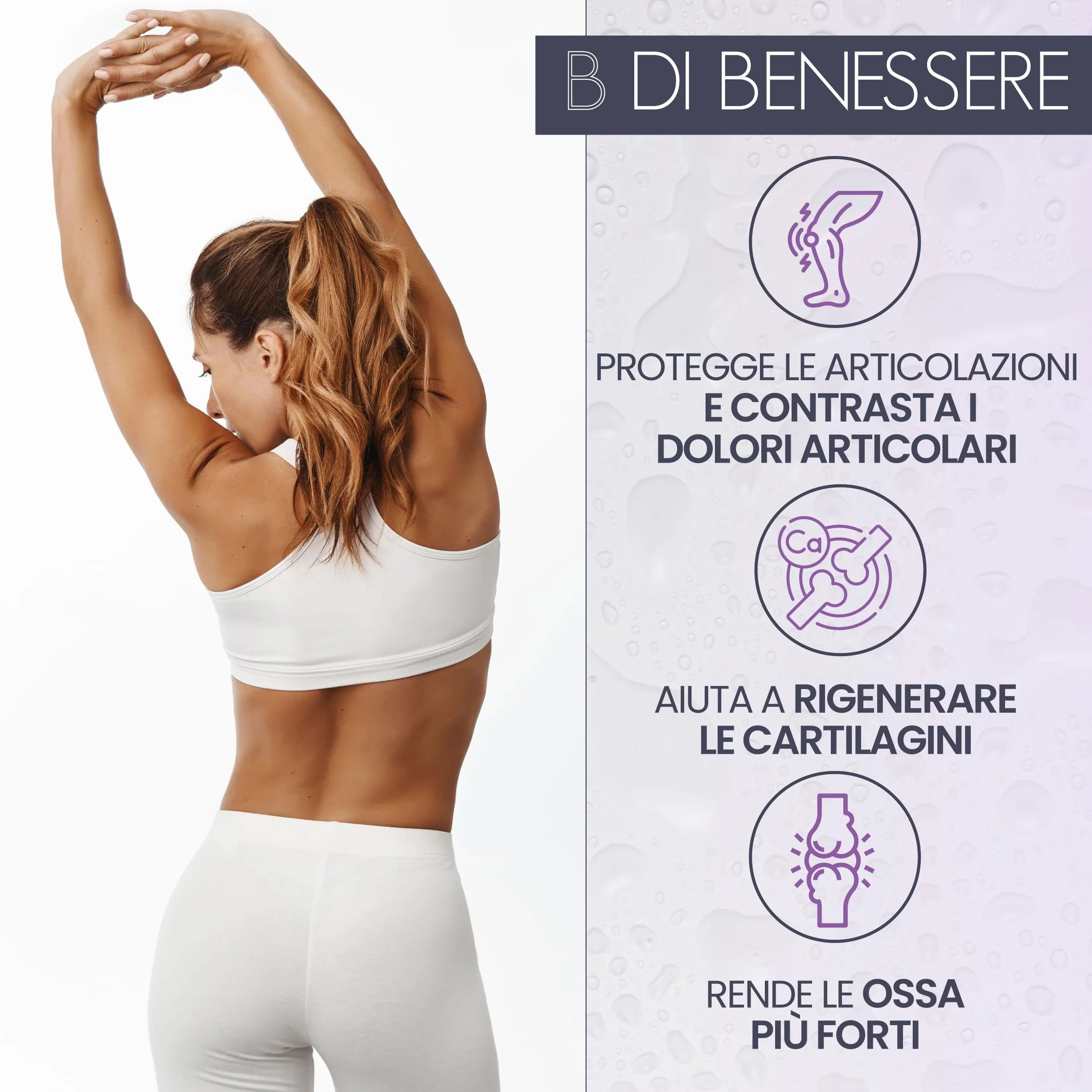 Collagene Idrolizzato 2000mg e Acido Ialuronico 300 Compresse Integratore per Pelle Ossa Articolazioni