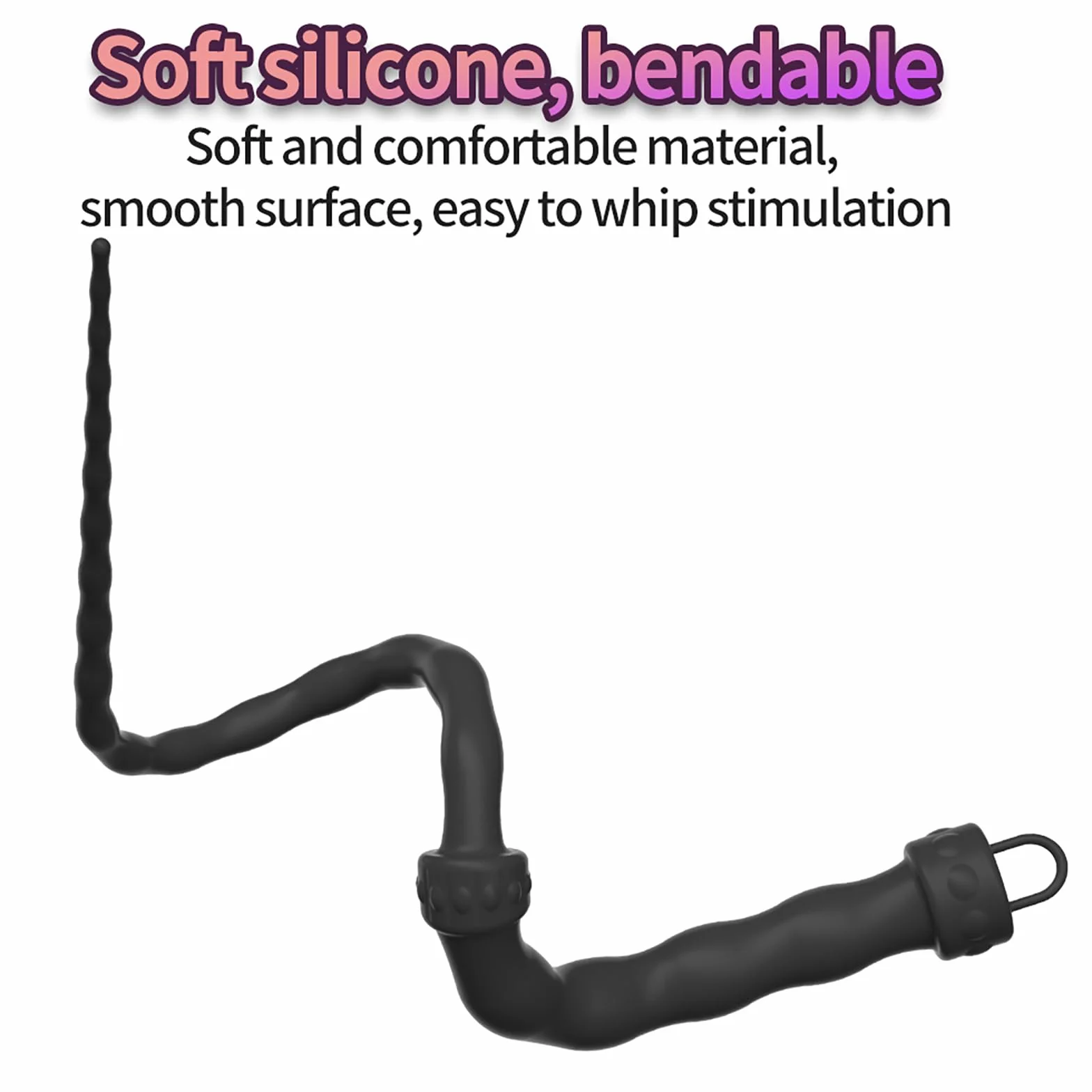 Frusta Per Sculacciate SM Silicone Bondage Pagaia Sessuale Cosplay Giocattoli Sessuali Coppie (Black)