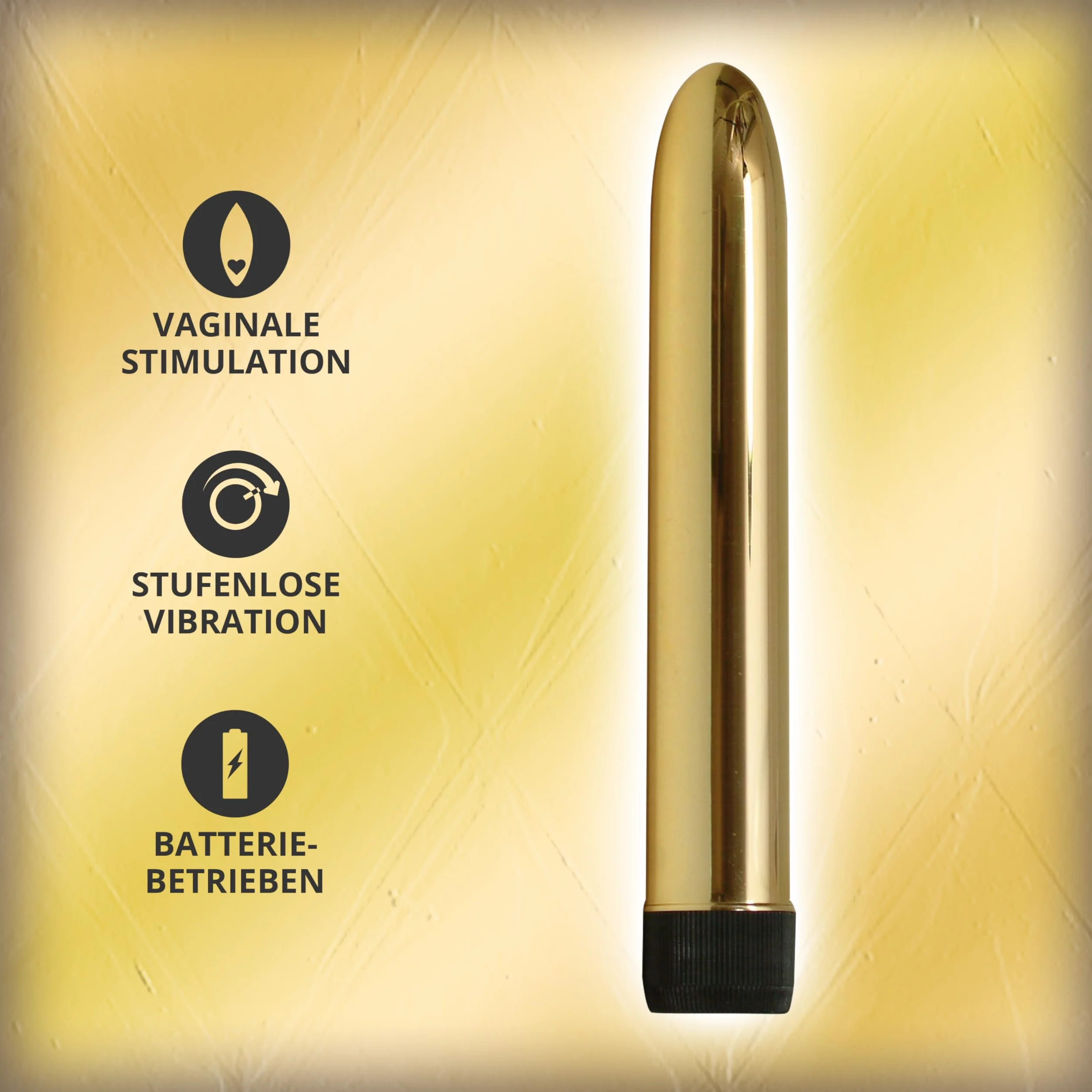 You2Toys Gold Vibratore Oro 17,5 cm
