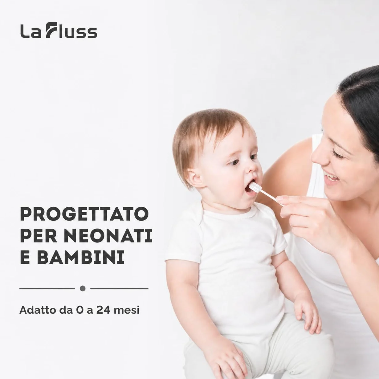 30 Pezzi Spazzolino Monouso Sterilizzati per Bambini e Neonati Pulizia lingua denti e gengive impacchettati singolarmente bastoncini pulizia cavo orale