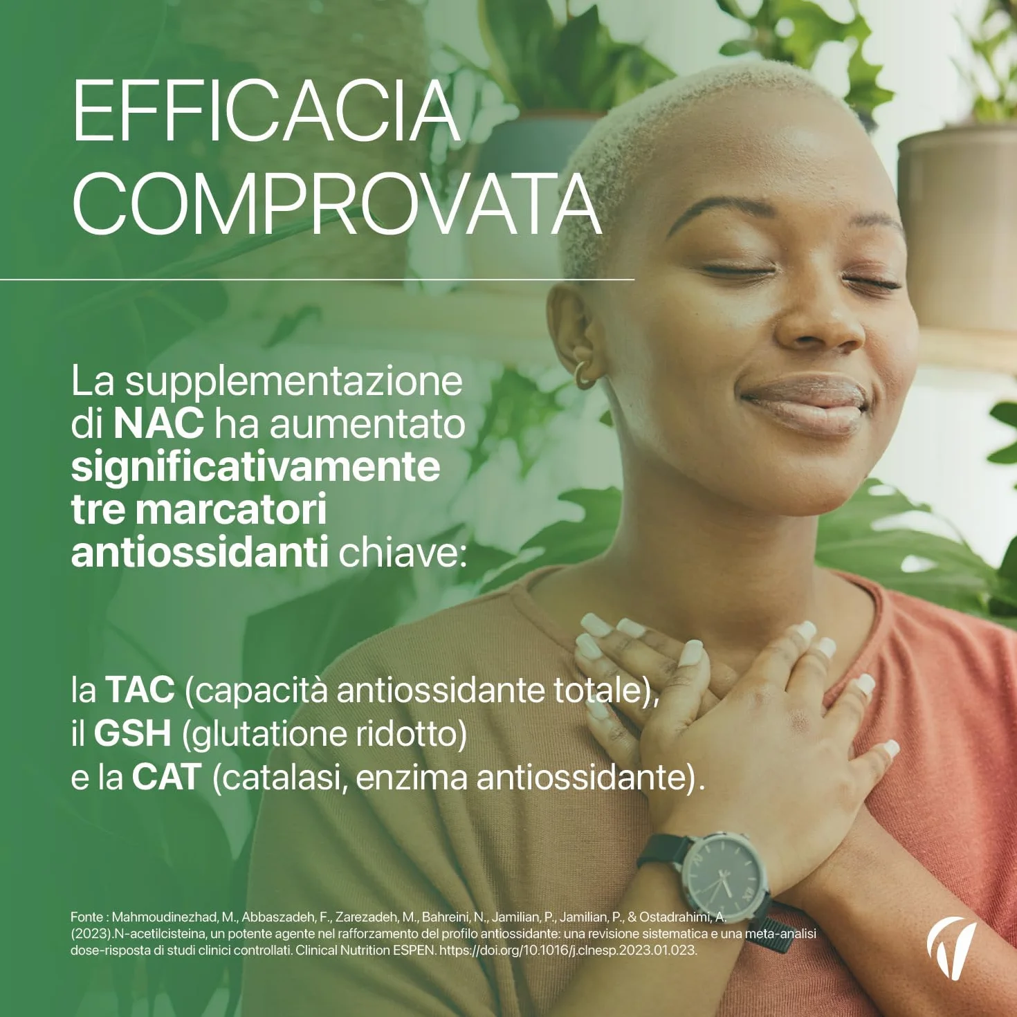 NAC N-acetil-L-cisteina 590 mg 120 capsule vegane Supporto glutatione antiossidante Vitavea