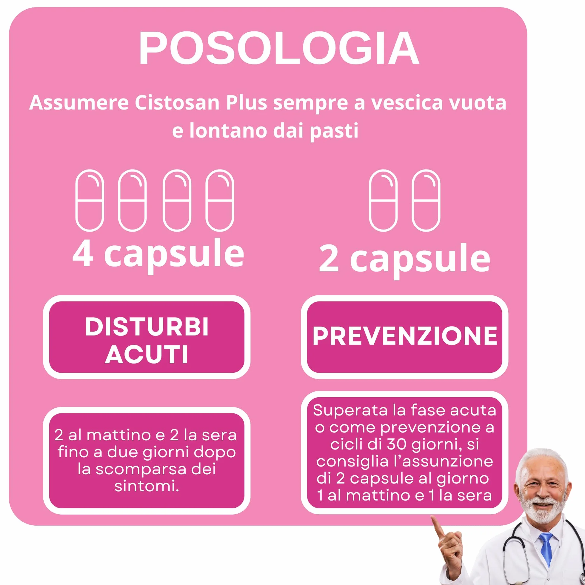Integratore Cistite con D-Mannosio Puro 2000 mg Bromelina Mirtillo Rosso Fermenti lattici Vitamina C Per Favorire La Funzionalità Vie Urinarie Vegano 60 capsule Cistosan Agips Farmaceutici