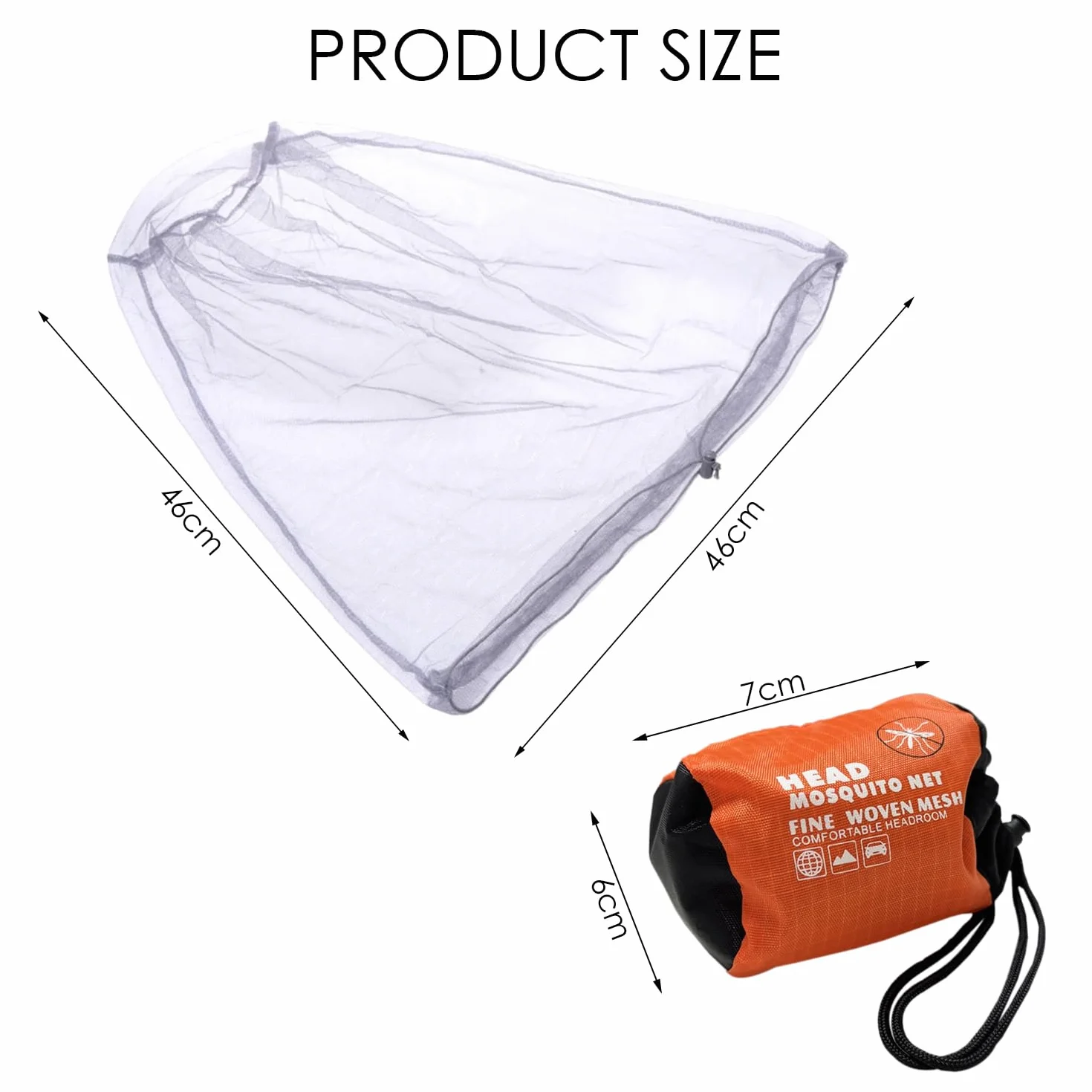 Set di 3 reti per insetti zanzariere cappellini antizanzara regolabili copricapo protezione all'aperto pesca arrampicata escursionismo