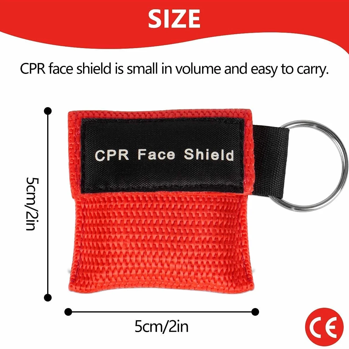 CPR Maschera Portachiavi Kit d'emergenza Salvare Scudi viso con barriera di respirazione a valvola per primo soccorso
