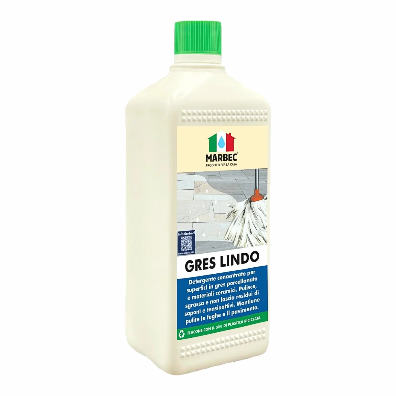 MARBEC GRES LINDO 1LT Detergente per pavimenti in gres porcellanato
