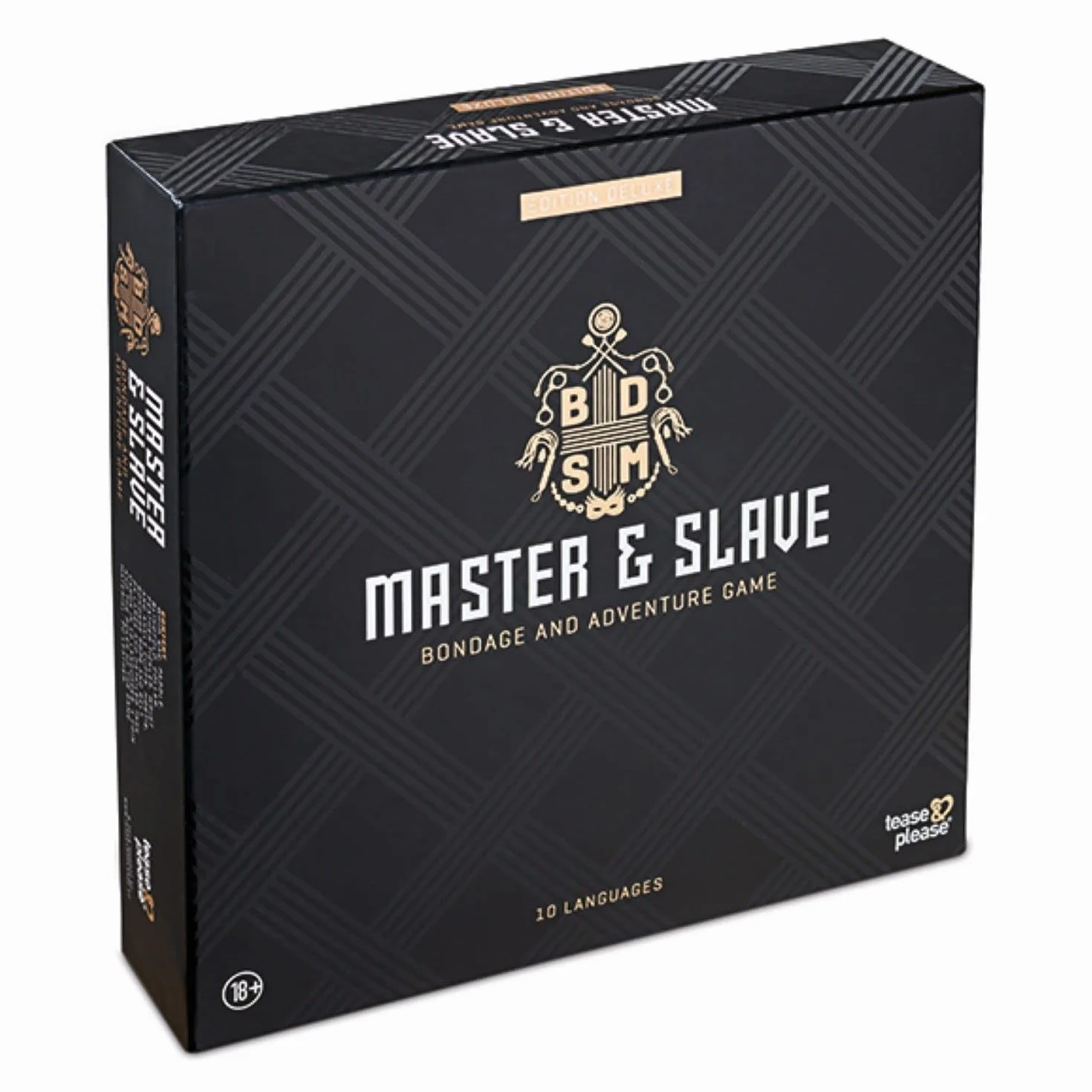 Tease And Please & Master & Slave Edition Deluxe - Giochi Erotitici Sexy per Coppie BDSM con 12 Sex Toys - Giochi Sexy per Coppia Adulti per un'eccitante serata di gioco con il tuo partner – Nero