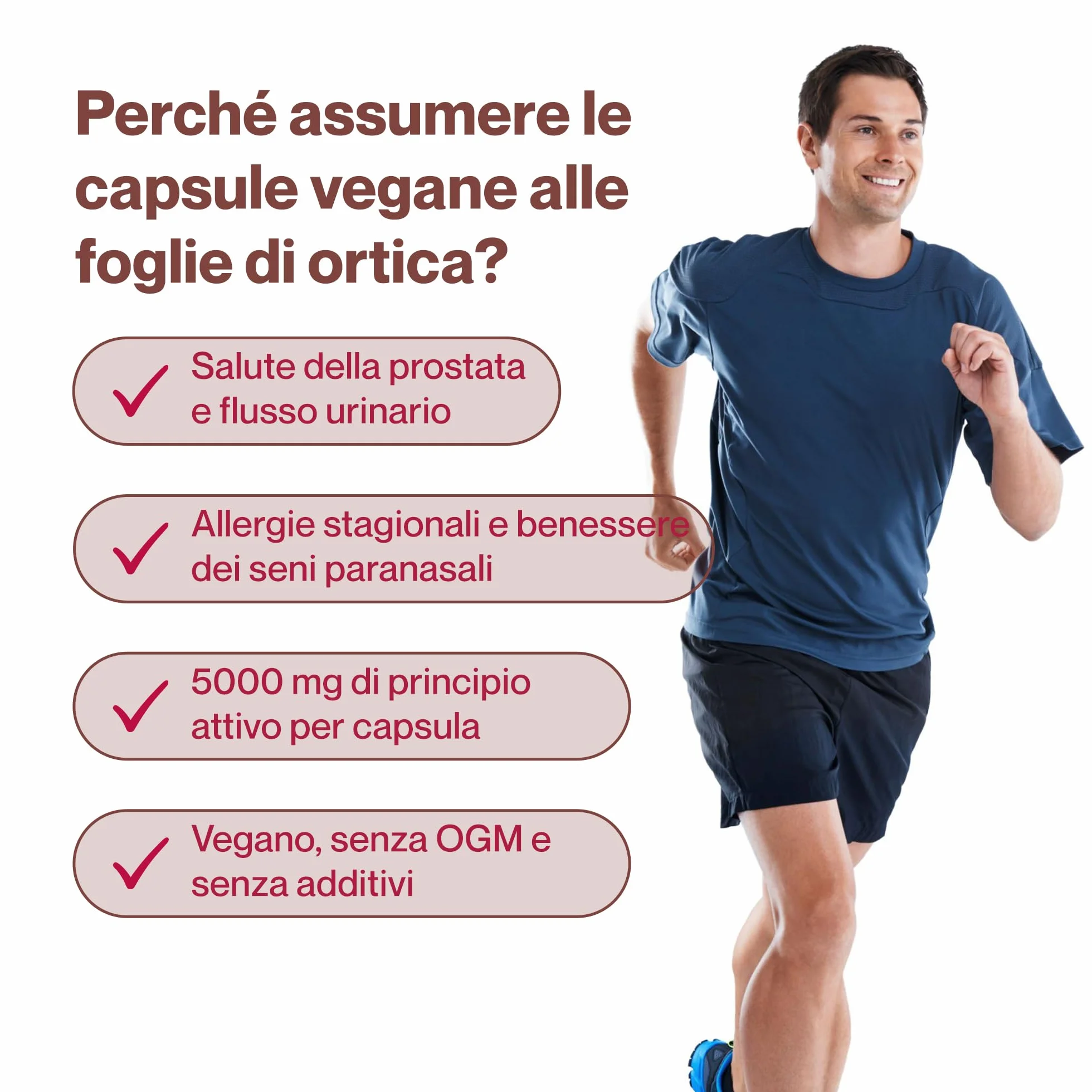 Hepatica Foglia di Ortica 5.000 mg Estratto Concentrato 10:1 120 Capsule Vegane