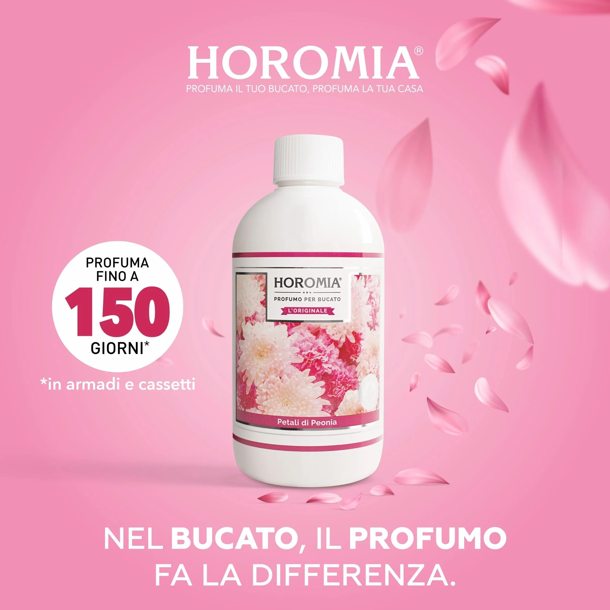 HOROMIA Profumo per Bucato Fresh Cotton 500ml - Profuma Bucato per Lavatrice e Asciugatrice