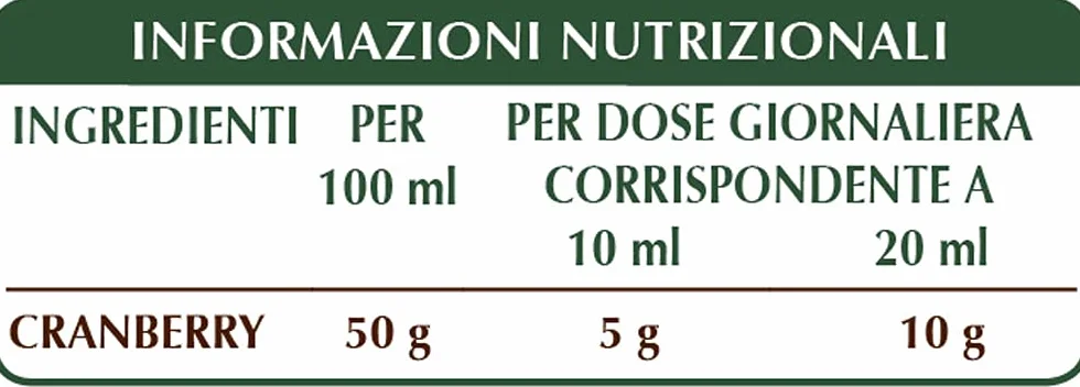 Dr Giorgini Cranberry Estratto Integrale - 200 ml