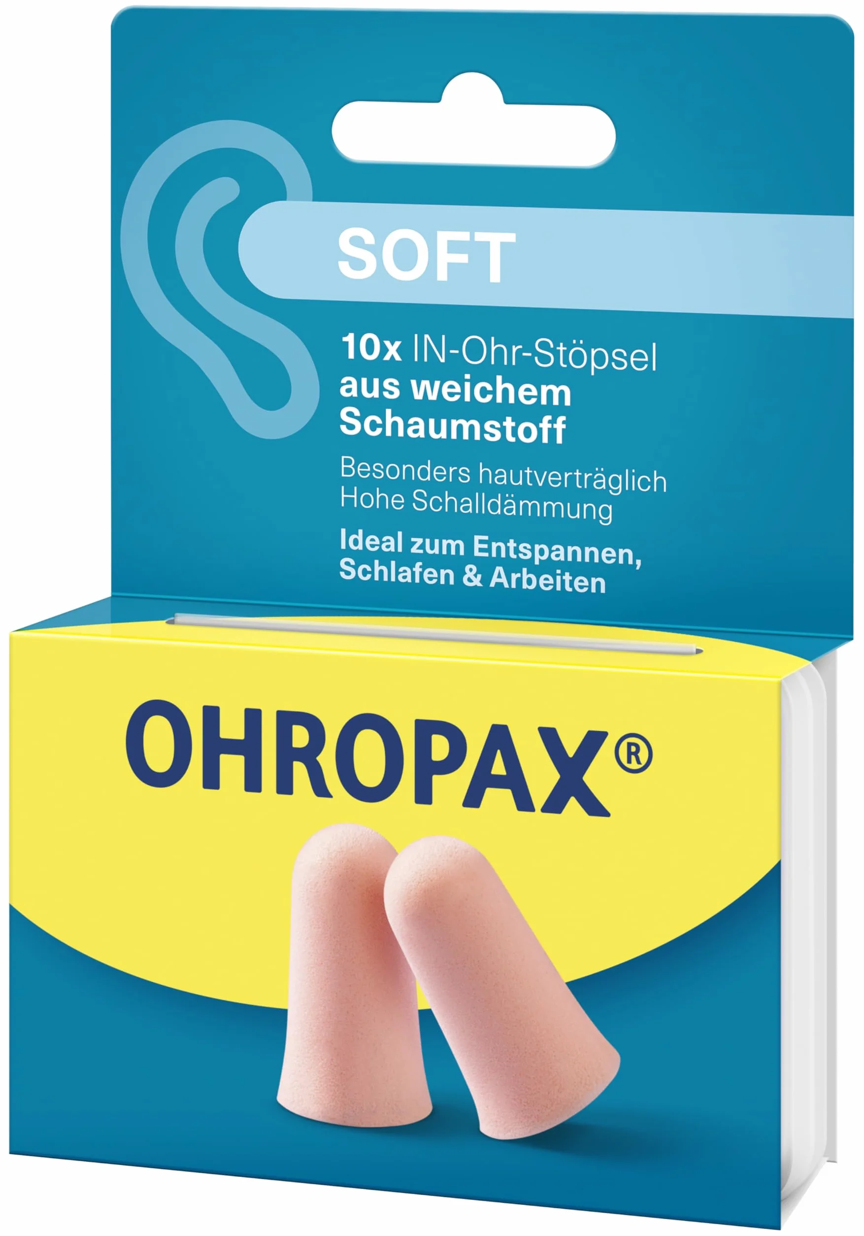 Ohropax tappi per le orecchie morbidi.