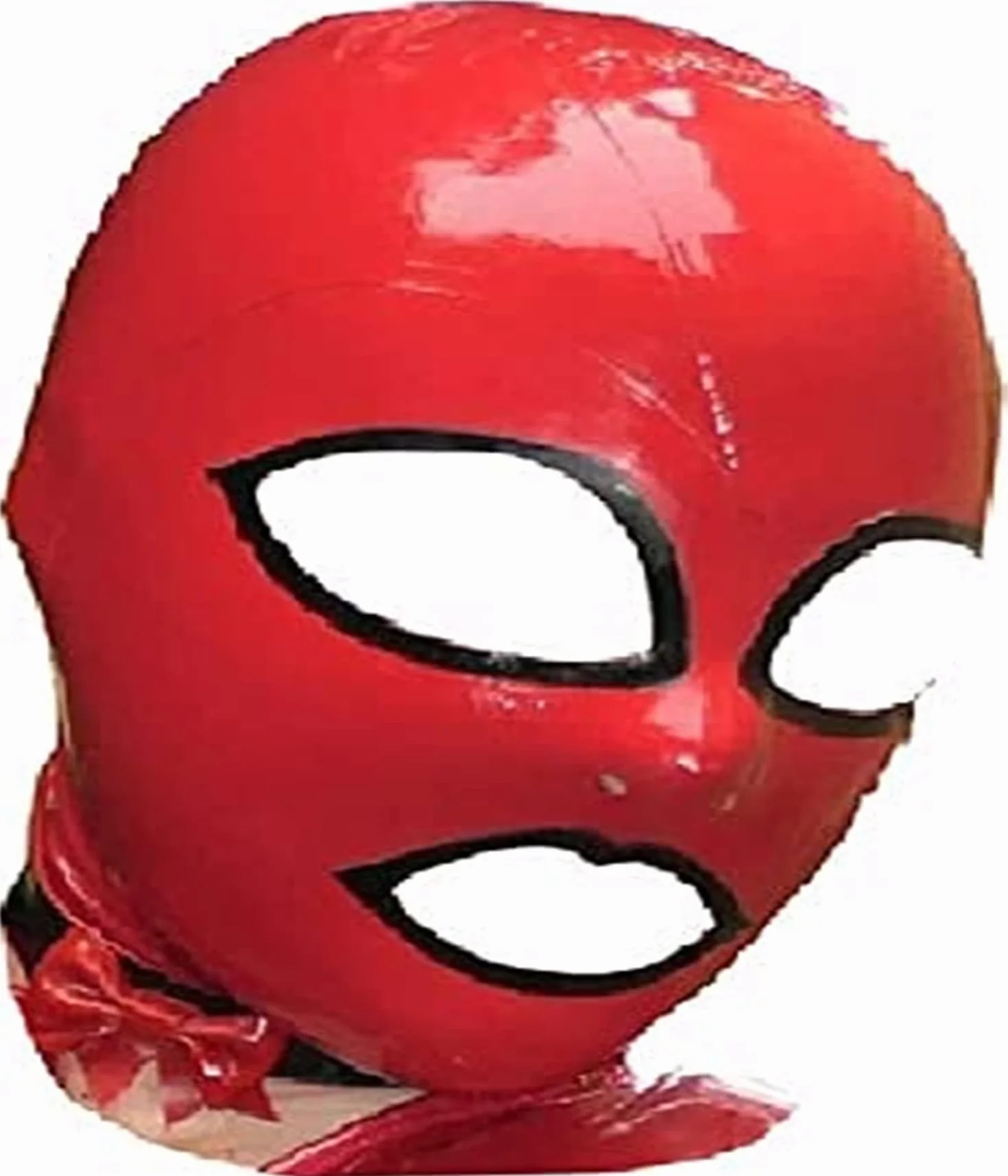 Latex Mask SM Fetish Full Red Bondage Role Play Mask