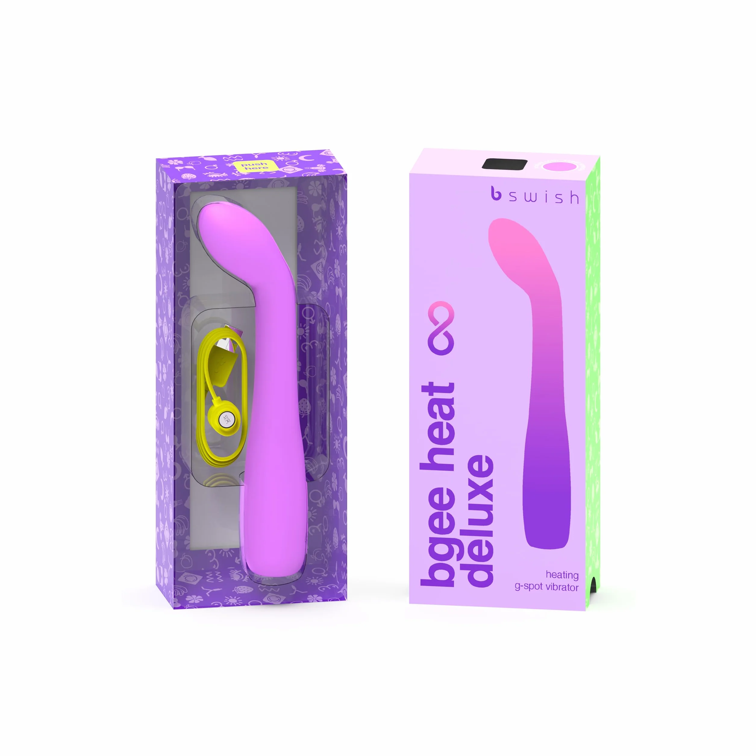 B SWISH - BGEE HEAT INFINITE DELUXE SILICONE RECHARGEABLE VIBRATOR SWEET LAVENDER