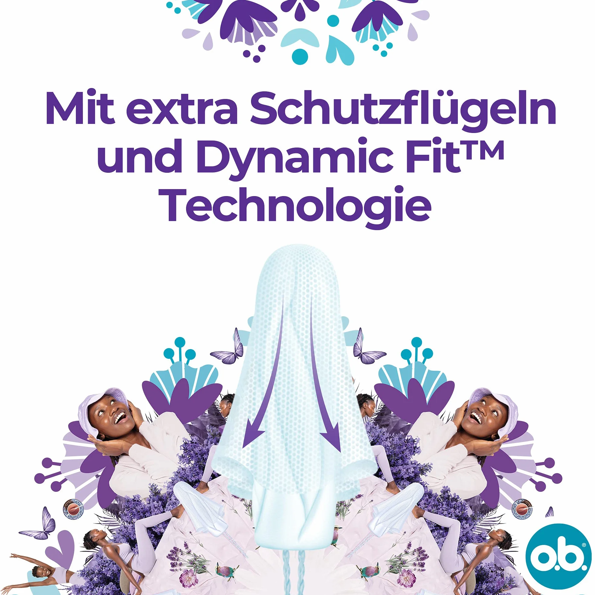 o.b. ExtraProtect Normal Tamponi 56 Pezzi Protezione Fino al 100% Periodo Medio/Forte