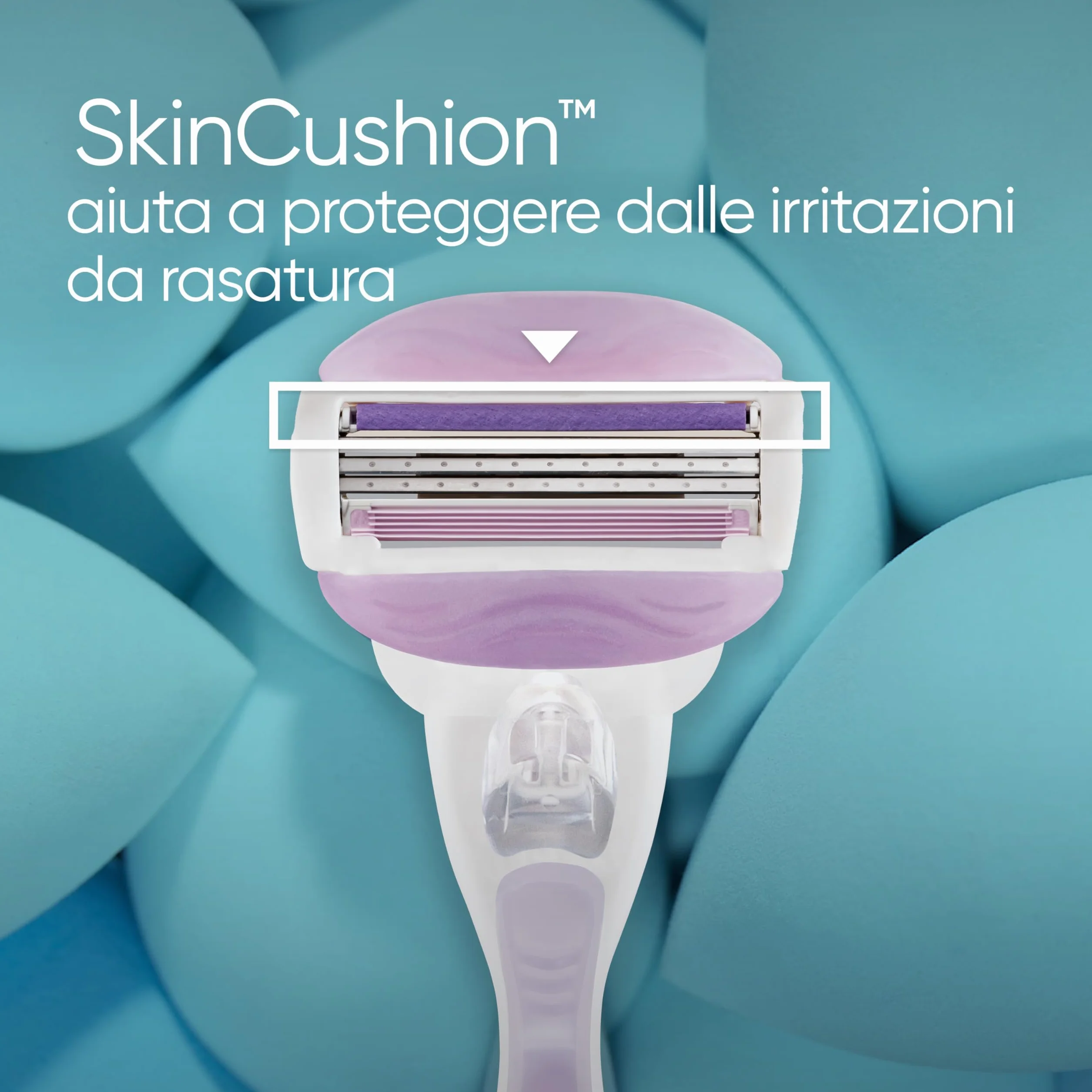 Gillette Venus Comfortglide Breeze Rasoio Donna 6 Lamette Ricambio Manico Metallo Supporto Doccia