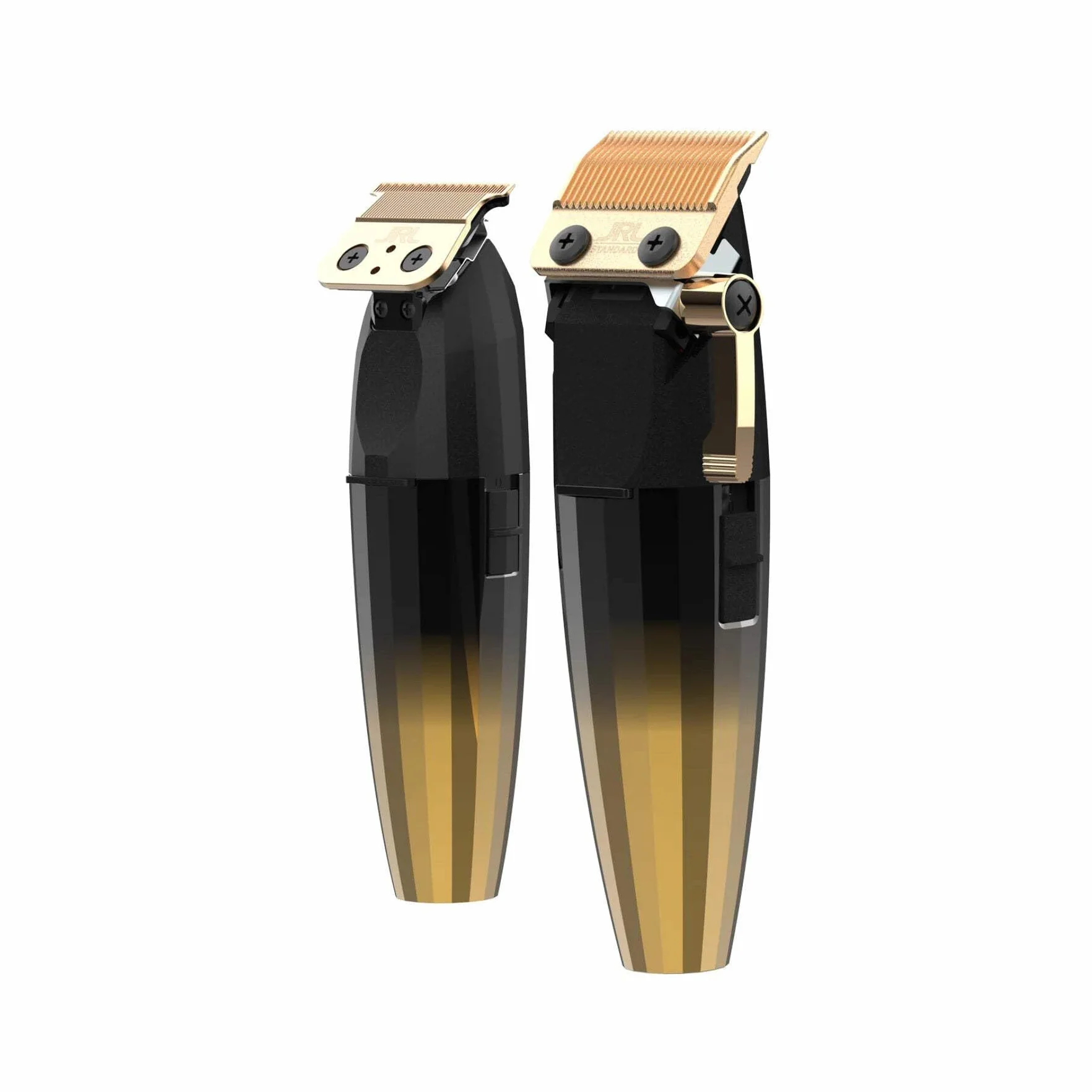 JRL FF2020 Limited Gold Collection – Clipper & Trimmer Cool Blade per la toelettatura degli uomini – ricaricabile con lame in acciaio inox o resistente