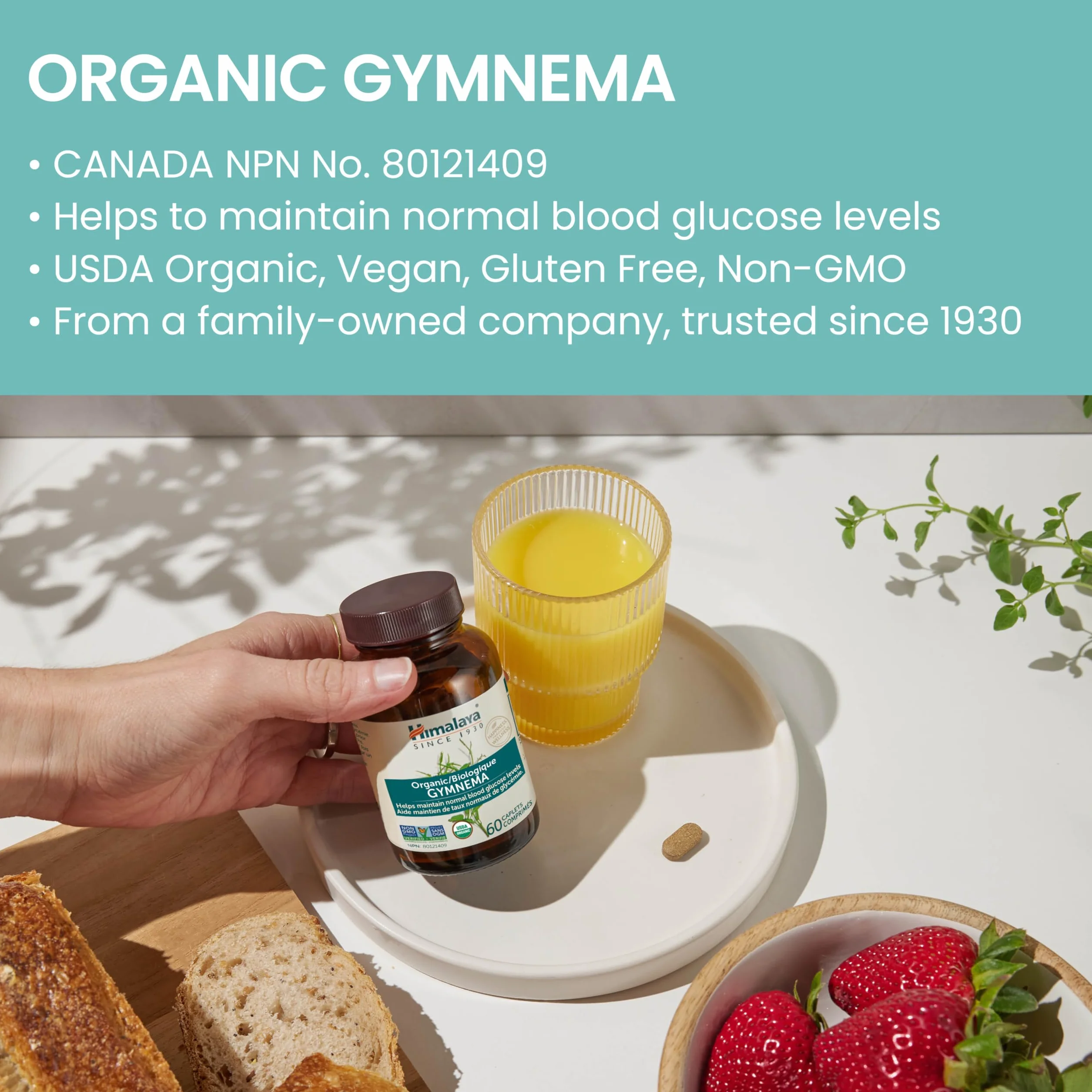 Himalaya Organic Gymnema 60 caplets