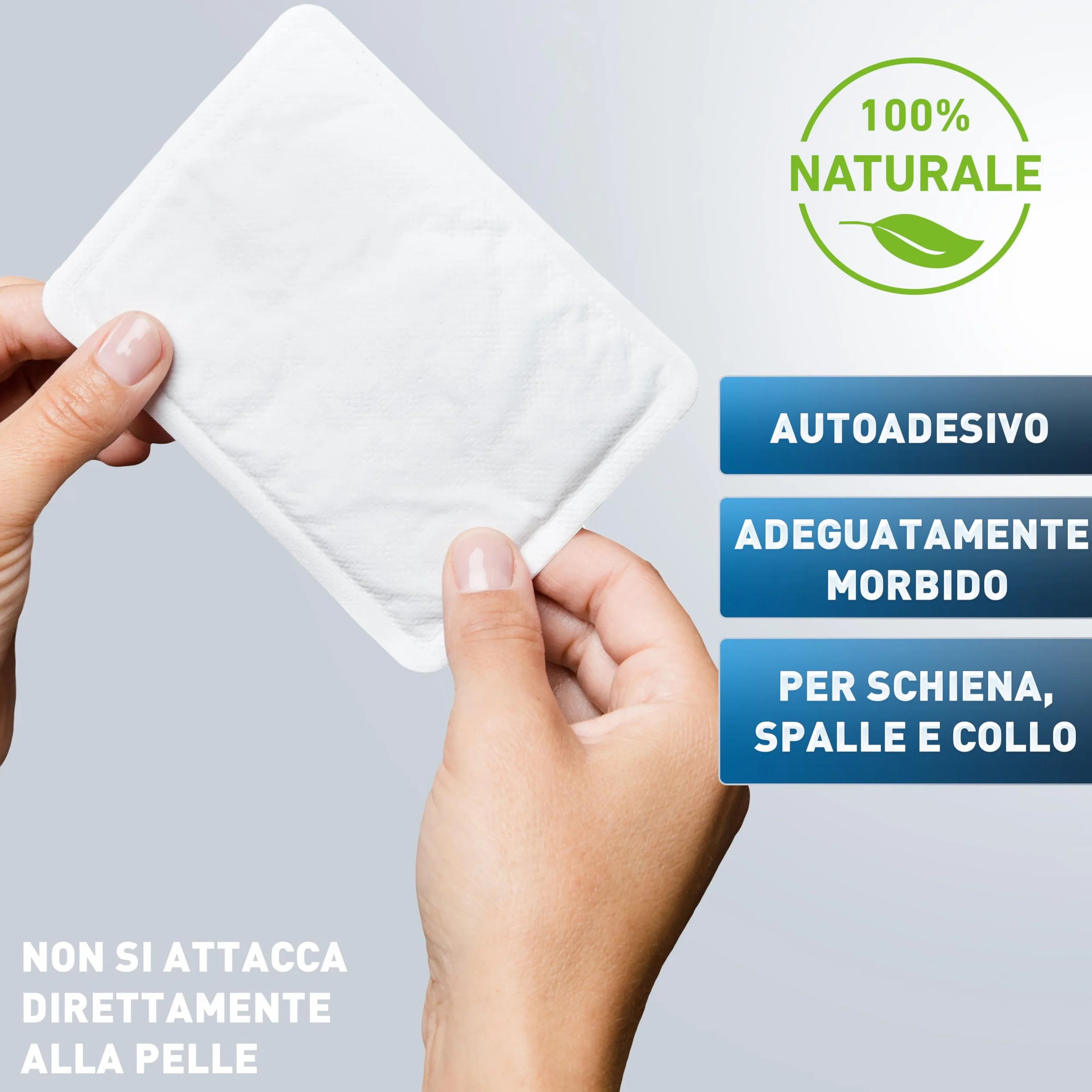 THE HEAT COMPANY Scaldacorpo 10 20 40 Pezzi Adesivo autoriscaldante Puro Naturale 12 Ore Calore