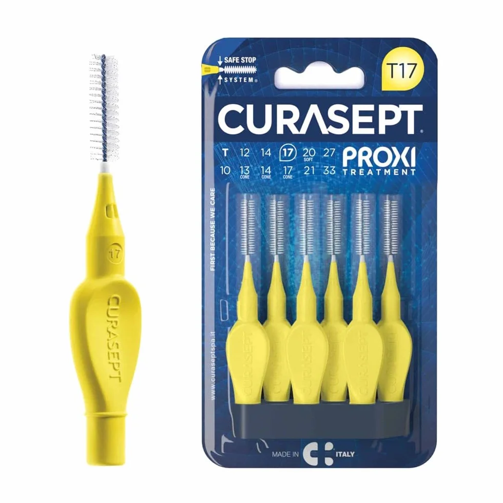 Curasept Proxi T17 Giallo Szczoteczki Mięzydzębowe Blister 6 sztuk